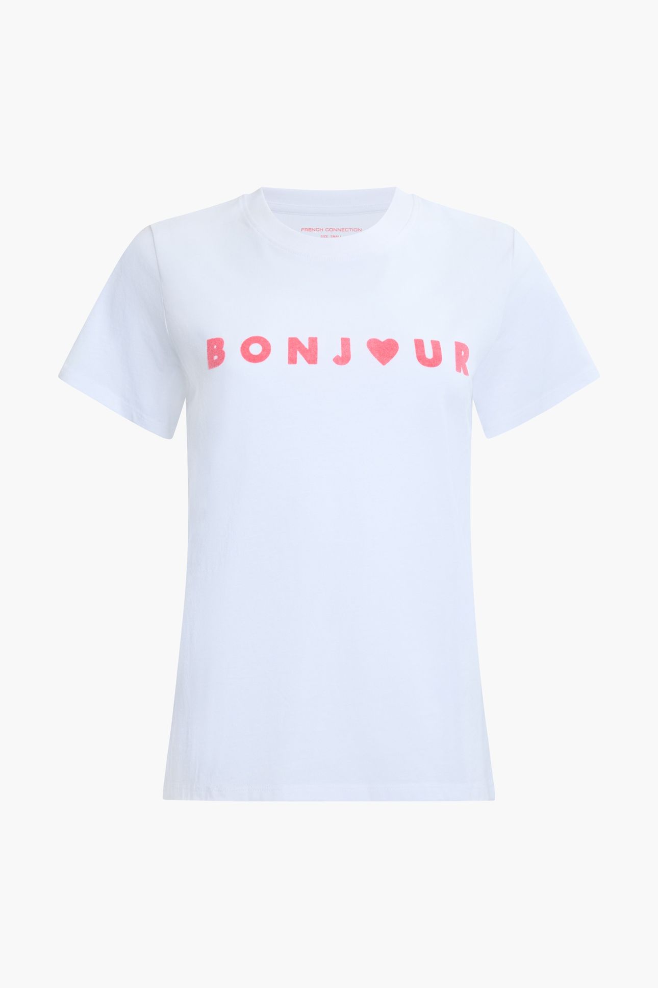 BONJOUR TEE WHITE/RASPBERRY PINK 4