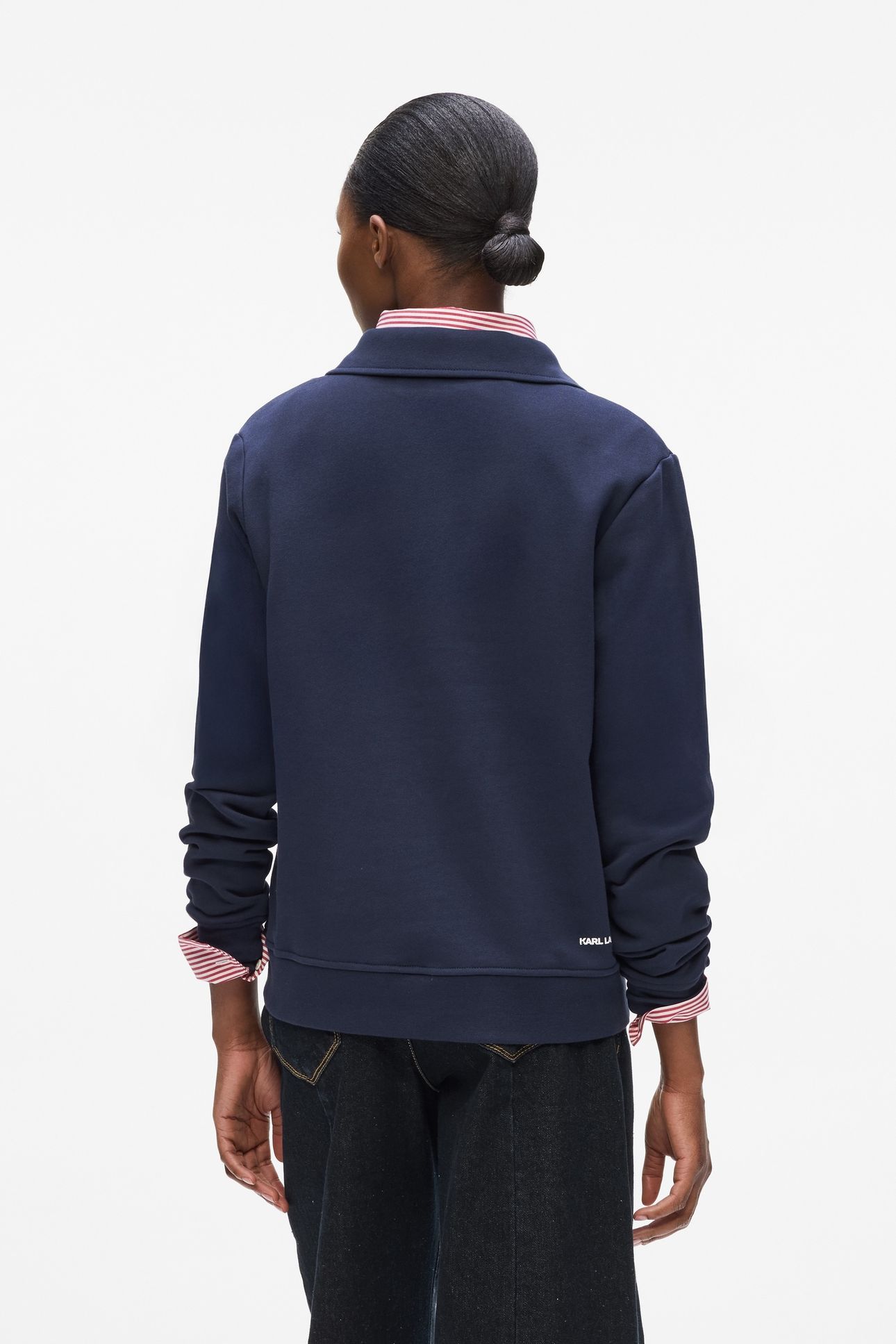 IKON PATCH POLO SWEATSHIRT EVENING BLUE 6