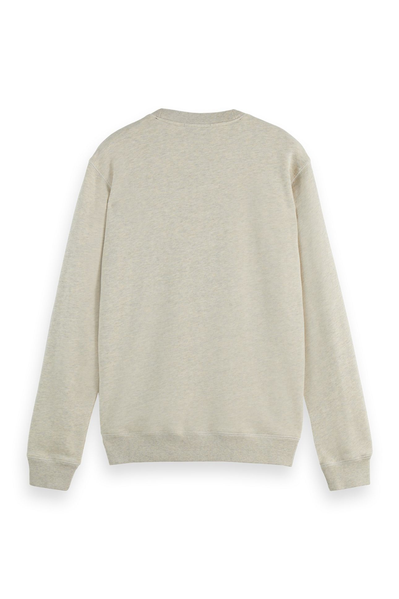 DENIM WASHED ARTWORK SWEATSHIRT ECRU MELANGE 2