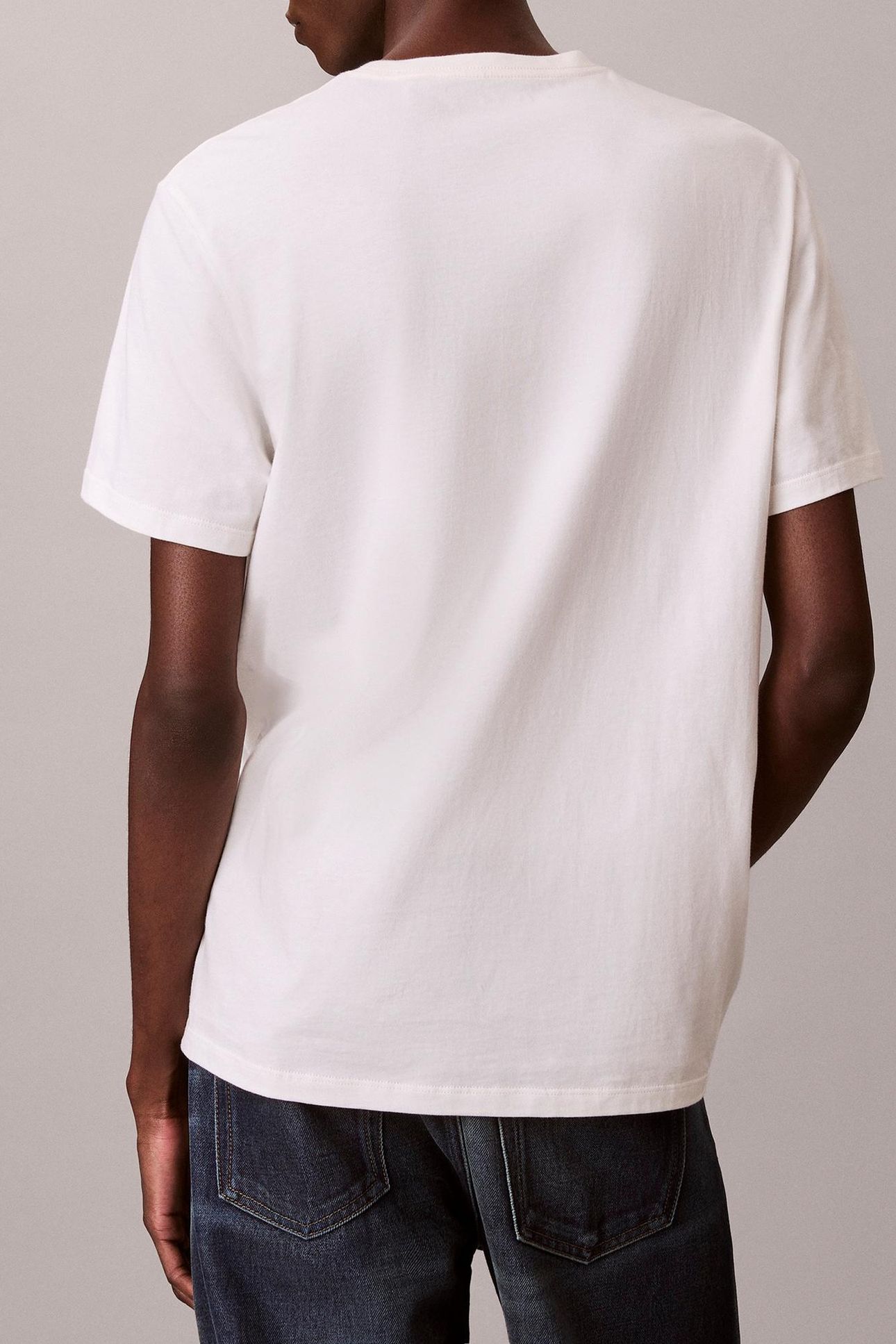 SS 30S SP CALVIN TEE WHITE GREIGE 3