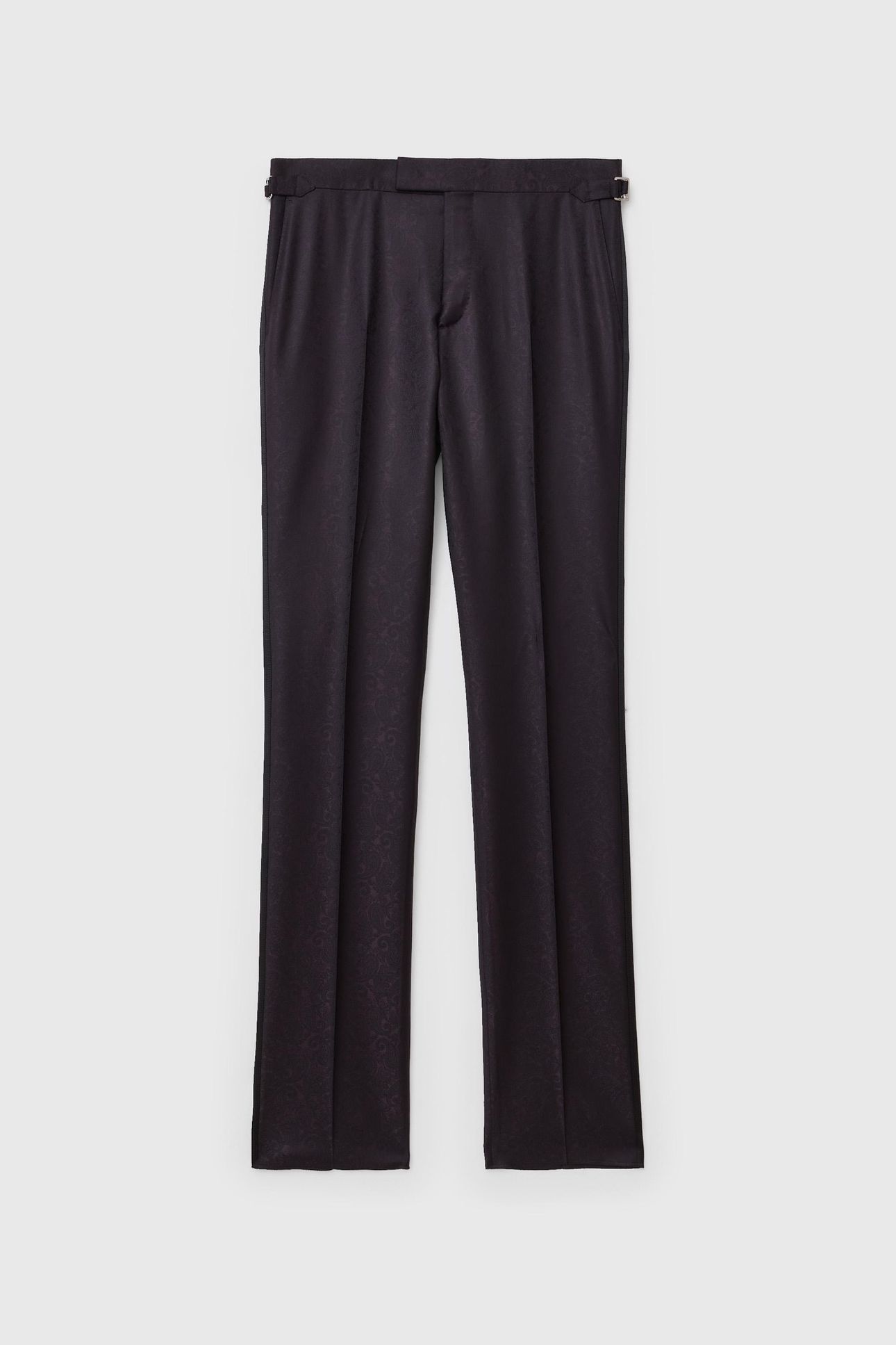 GLEN TUXEDO PANTS - TUXEDO PANTS WITH ST PLUM 2