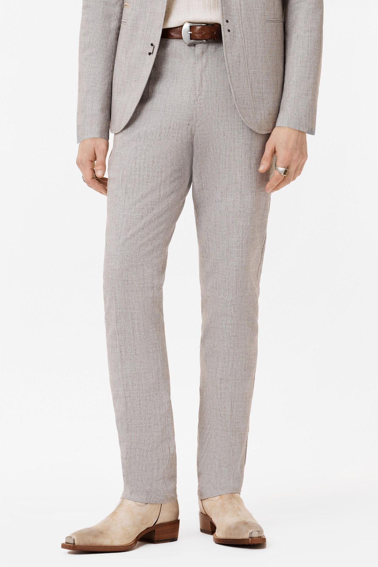 MOTOR CITY PANTS - ZIP FLY LOW RISE SLIM MUSHROOM 1