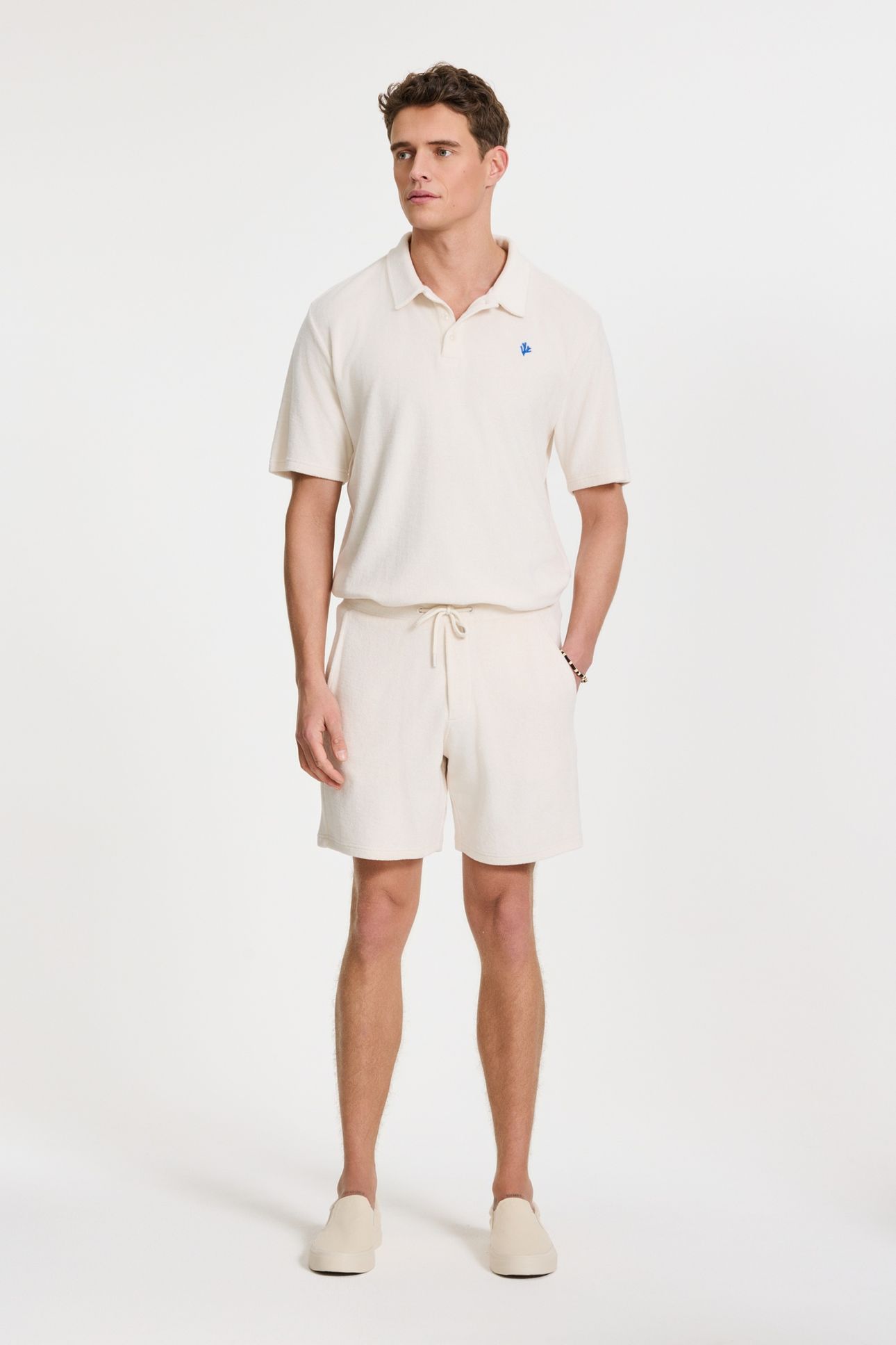 NICO TOWELING POLO SOLID WHITE 3