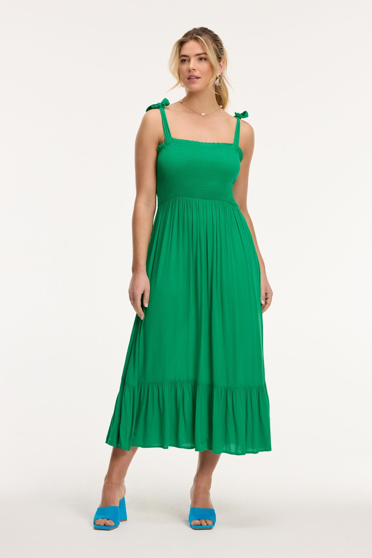 JOAN DRESS BASIL GREEN 2