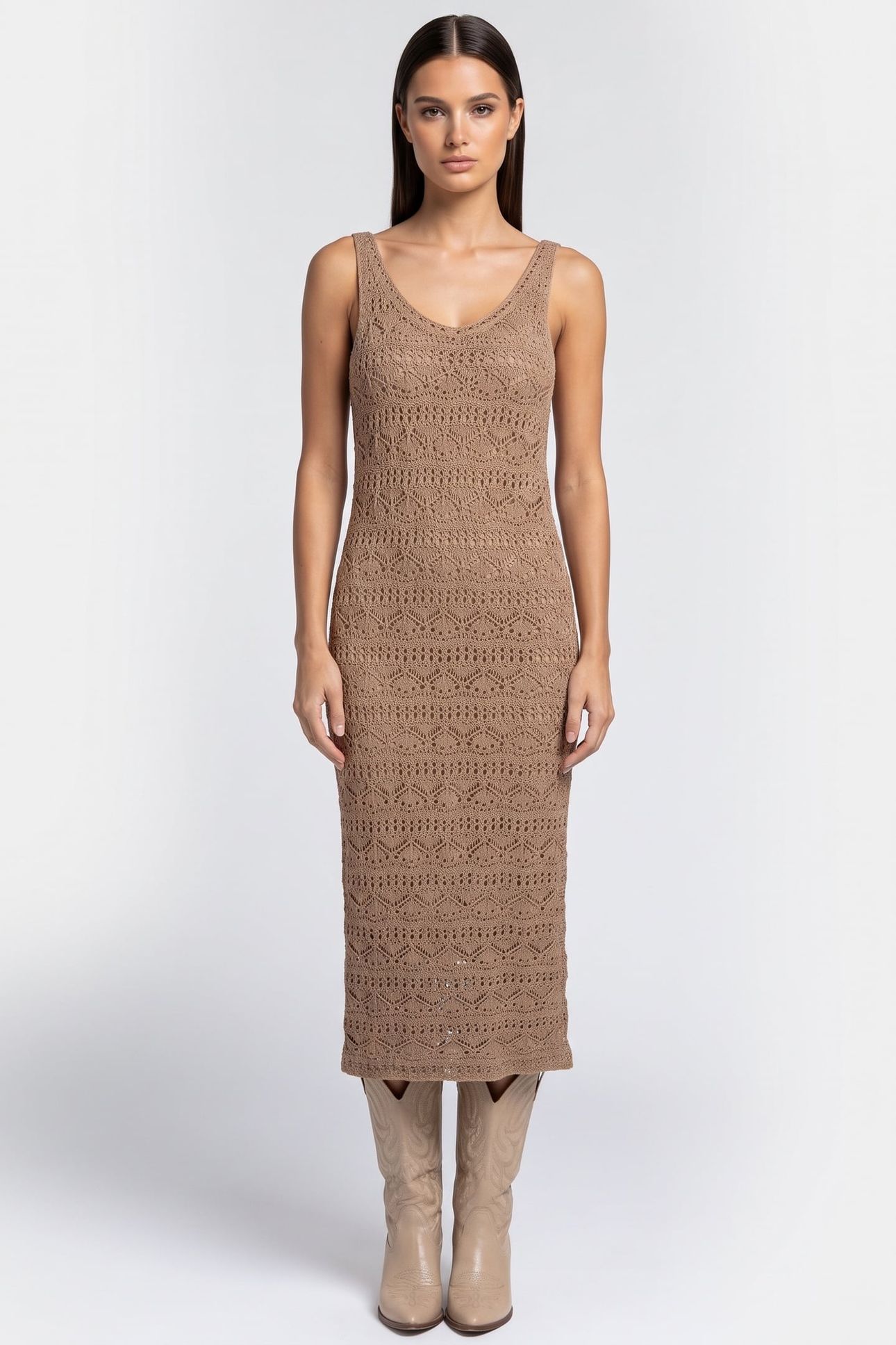 LAZZA DRESS CAPPUCINO 1