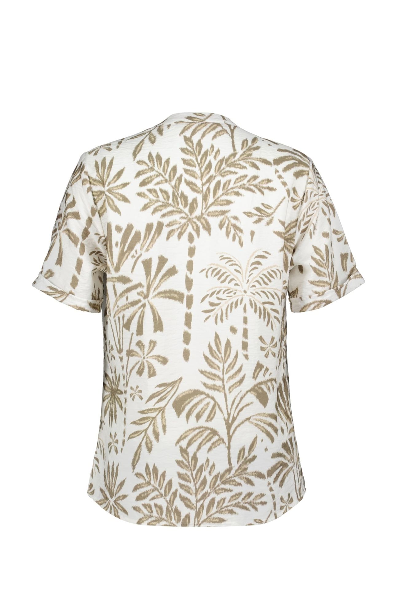 BLOUSE MOANA OFFWHITE PALMER PRINT 5