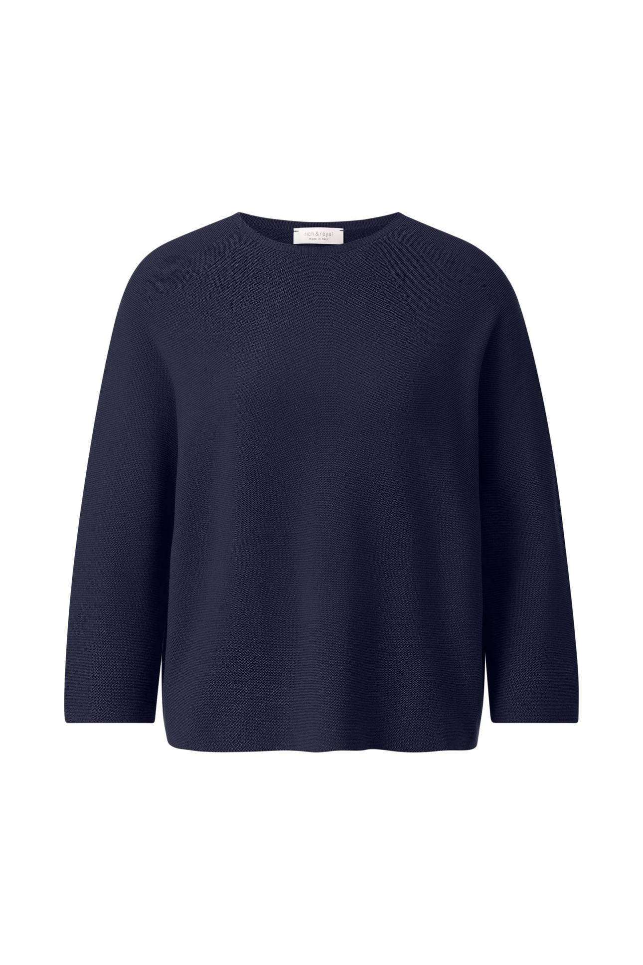 CREW-NECK SEAMLESS MIDNIGHT BLUE 3