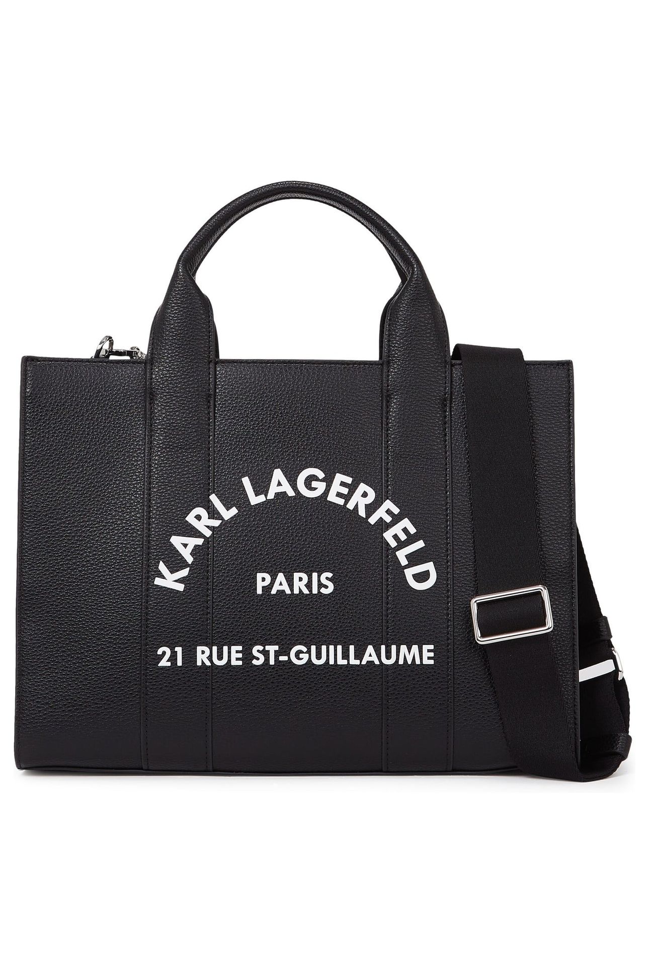 K/RSG PEBBLE SQUARE MED TOTE BLACK 1