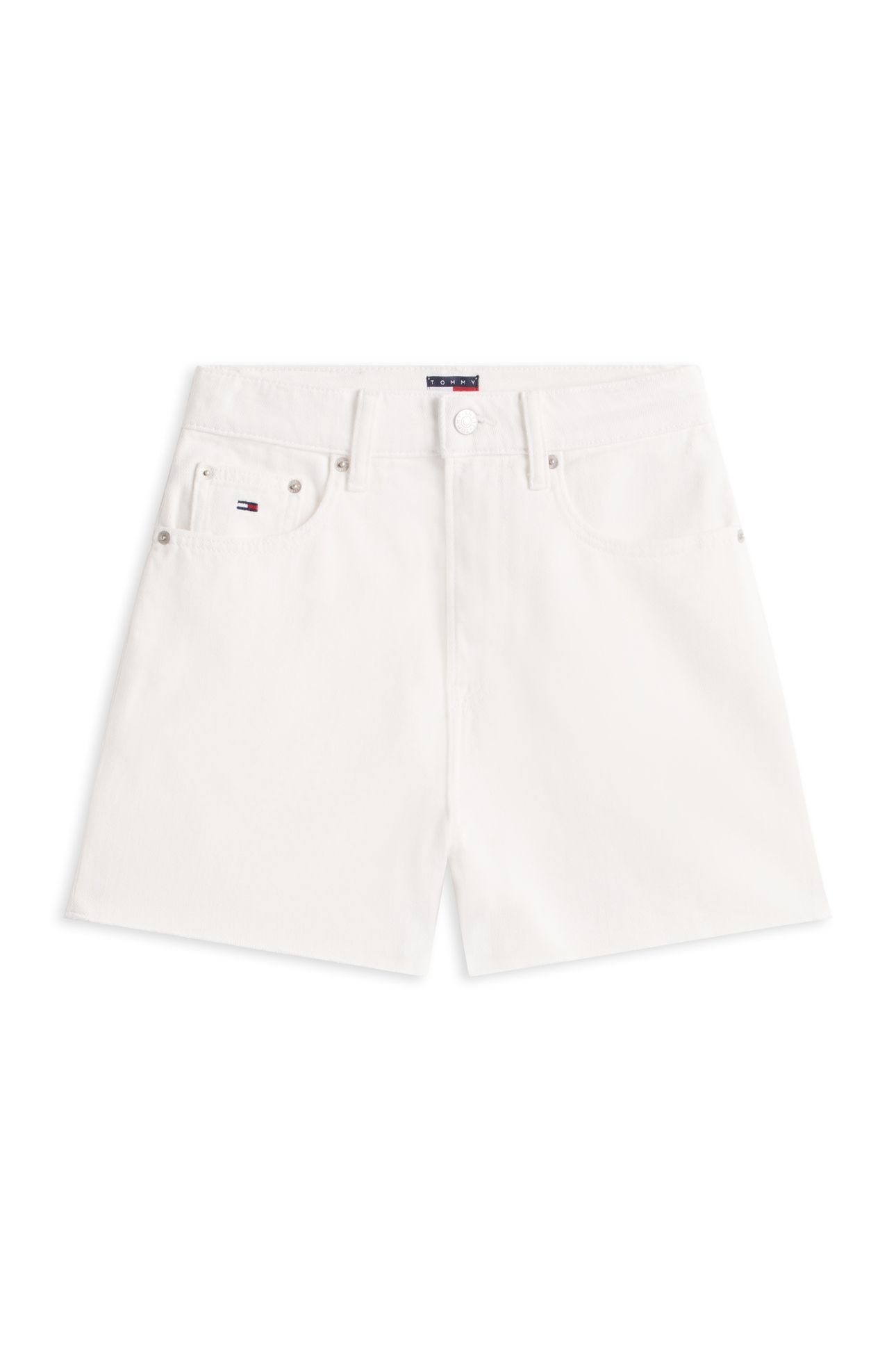 MOM SHORT DENIM WHITE 4