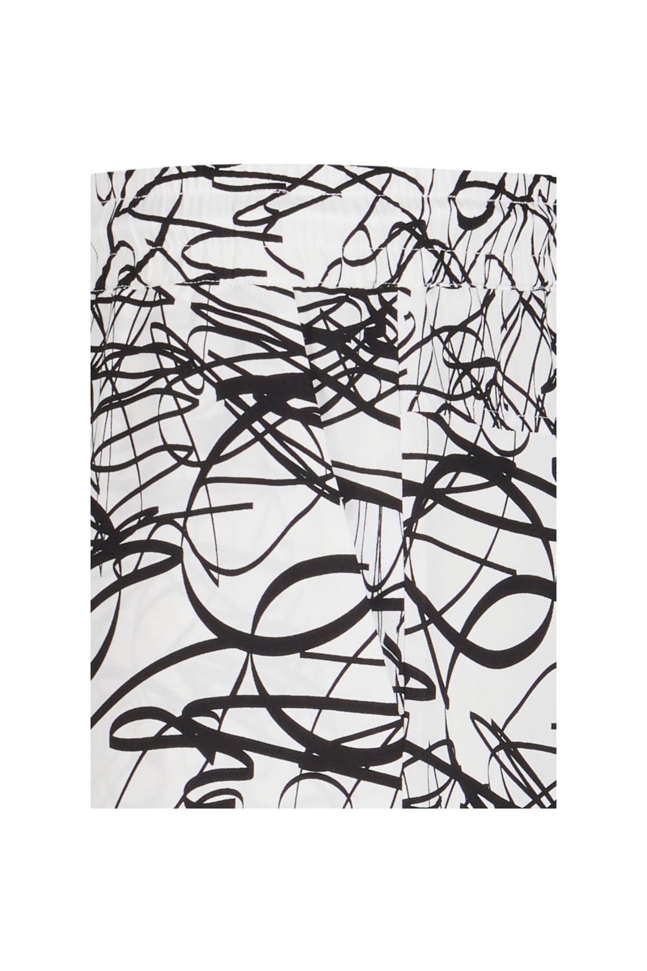 VISCOSE AOP RESORT SHORTS WHITESCRIBBLE 5