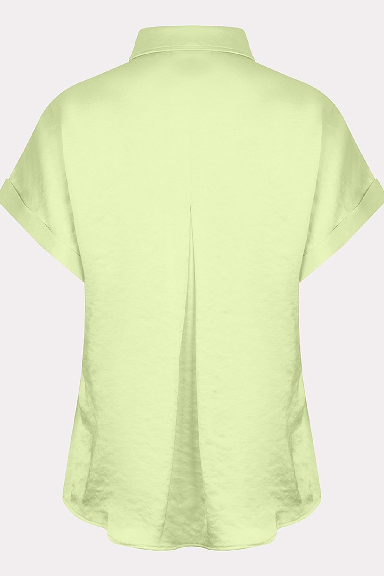 BLOUSE S/SLVE POCKET SATIN LOOK APPLE GREEN 2
