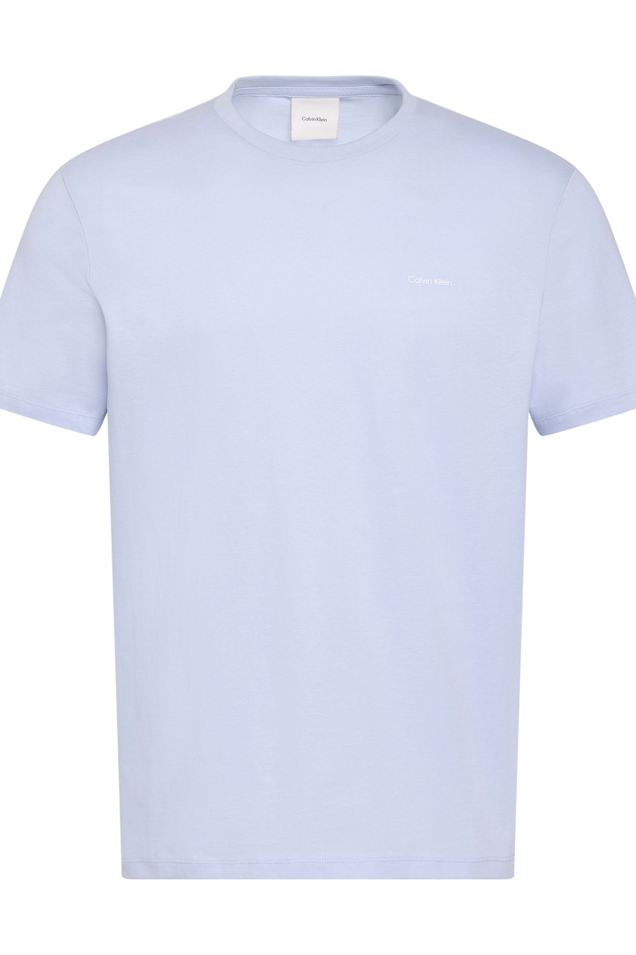 SS MICRO LOGO CREWNECK TEE BREEZY BLUE 5