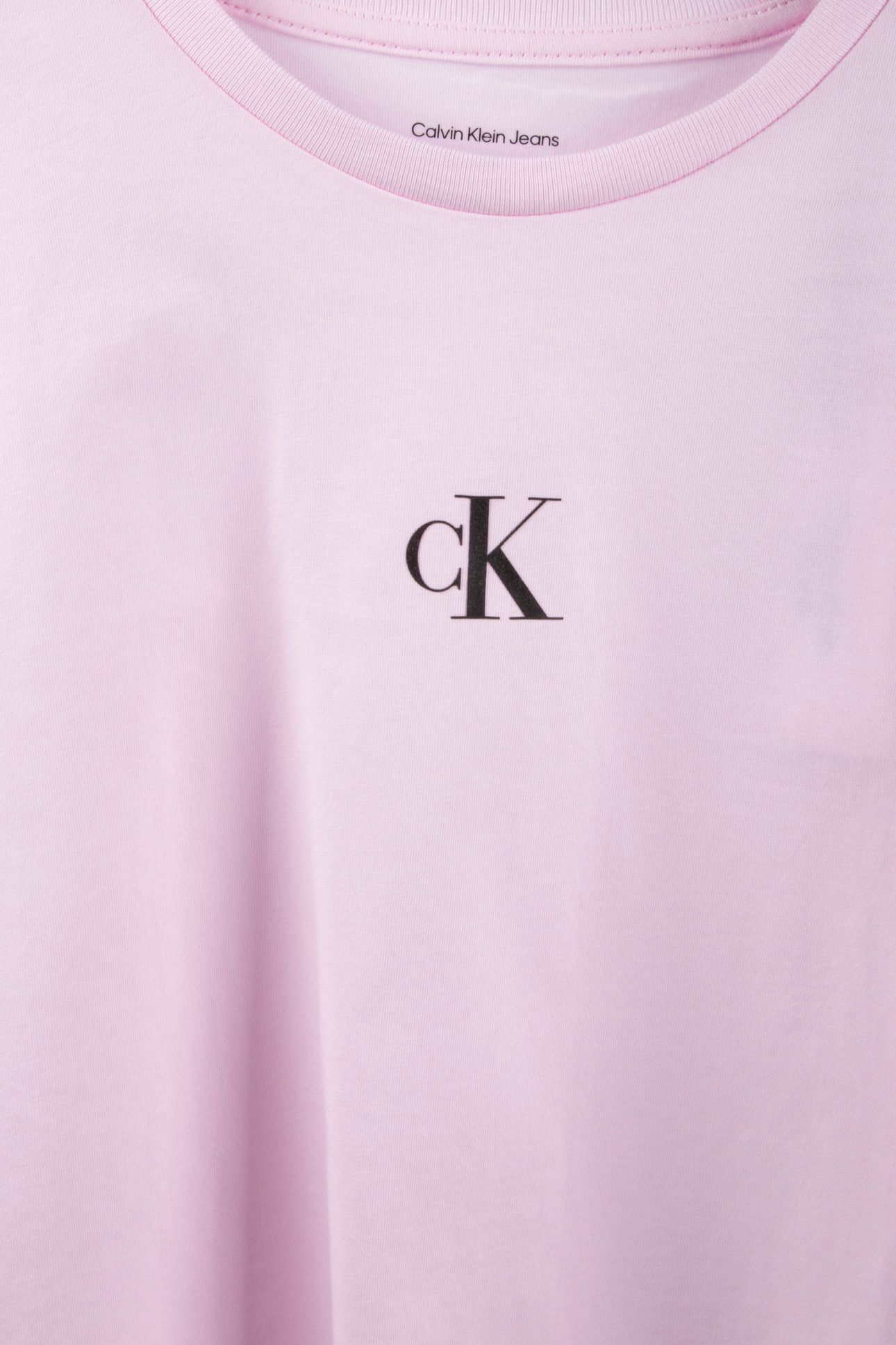 GIRLS CK LOGO BOXY T-SHIRT PEARLY PINK 3