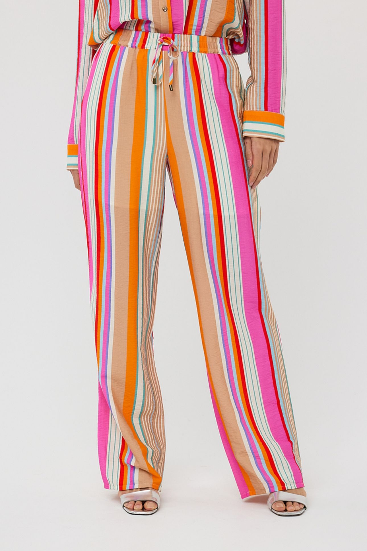 TROUSERS WIDE STRIPED PRINT 1