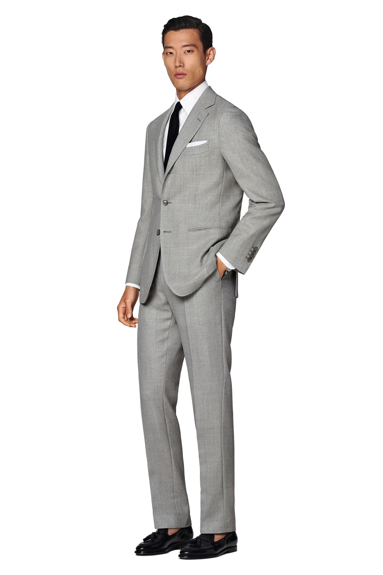 SUIT HAVANA L. GREY PURE WOOL NESTED SUITS 3