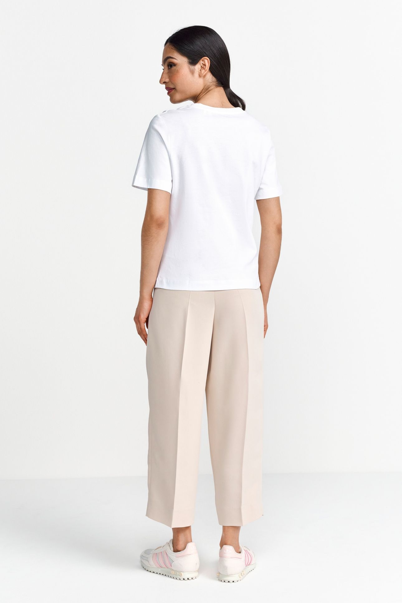 ELEGANT FIT T-SHIRT PARIS MADRID ITALY WHITE 4