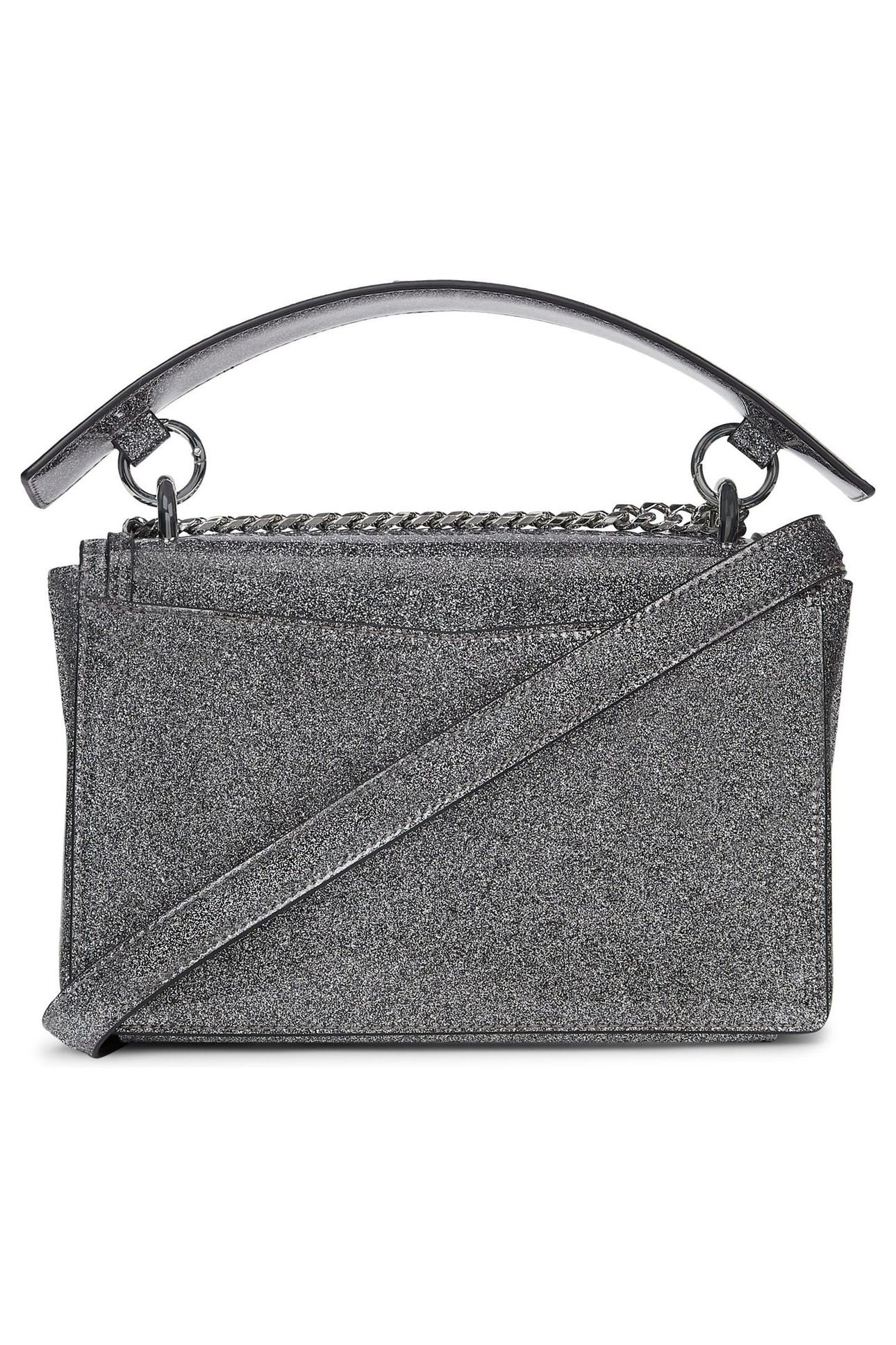 K/STYLE GLITTER SHOULDER BAG SILVER 2