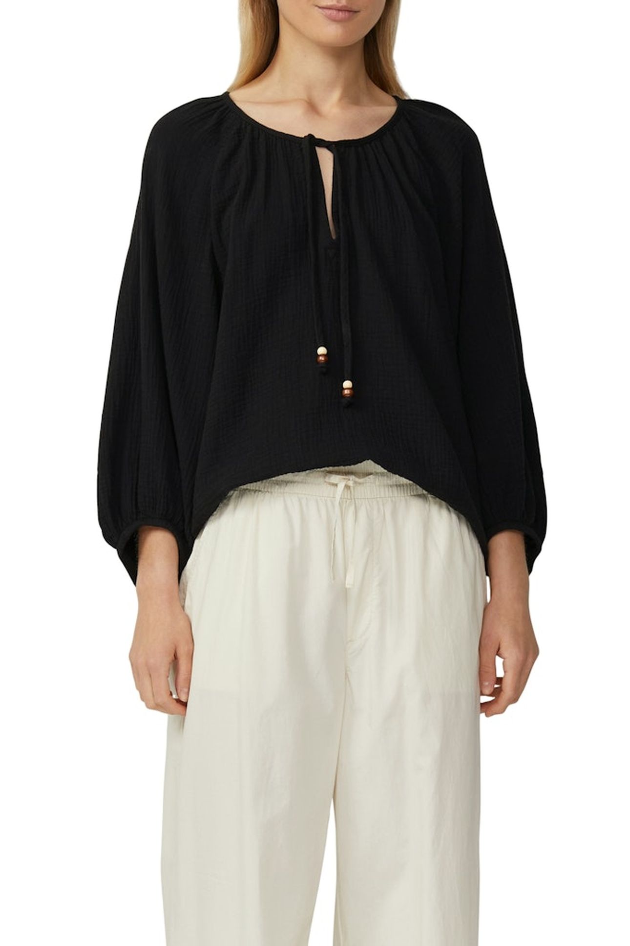 S.OLIVER BLOUSES BLACK 1