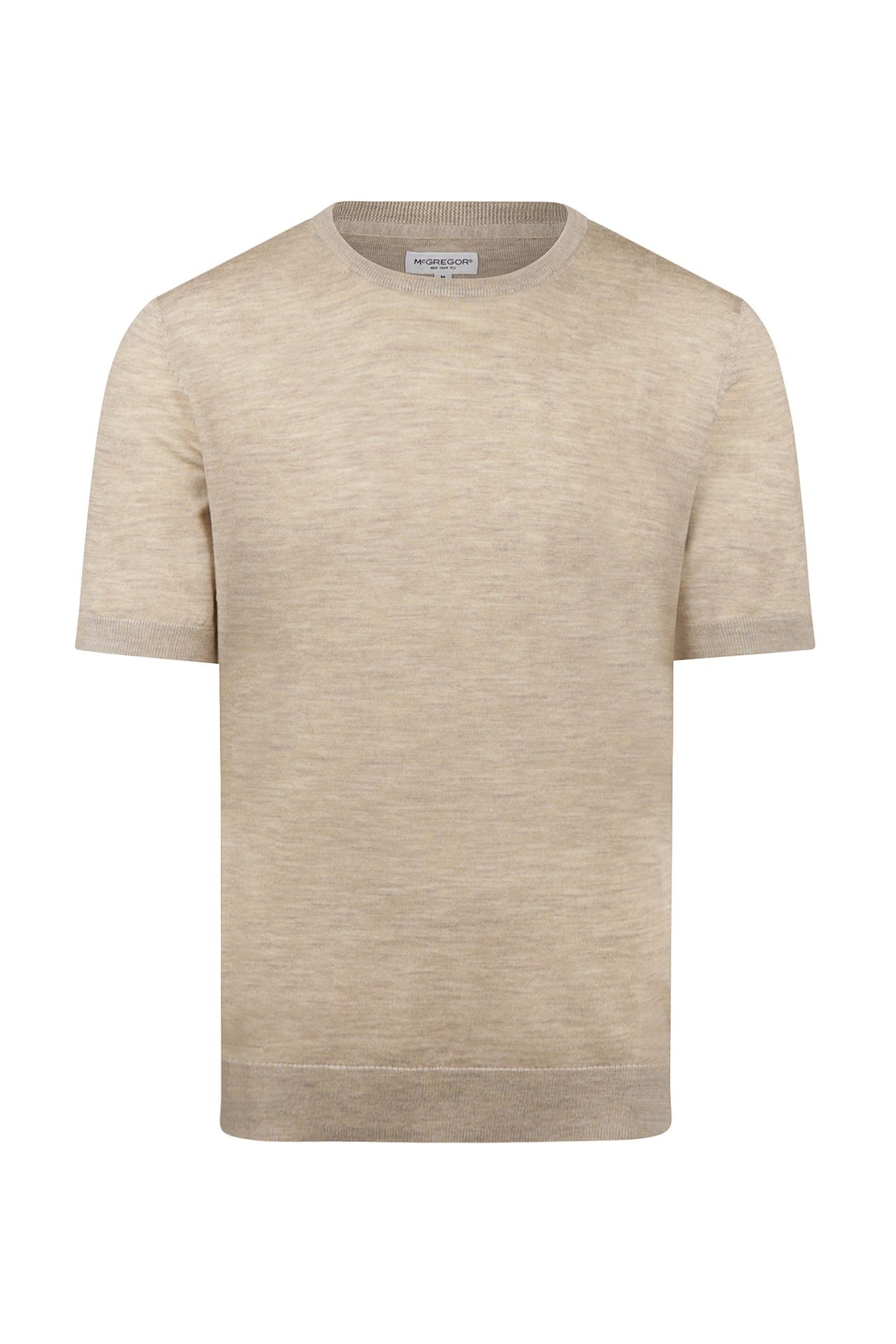 EXTRA FINE MERINO T-SHIRT SAND 3
