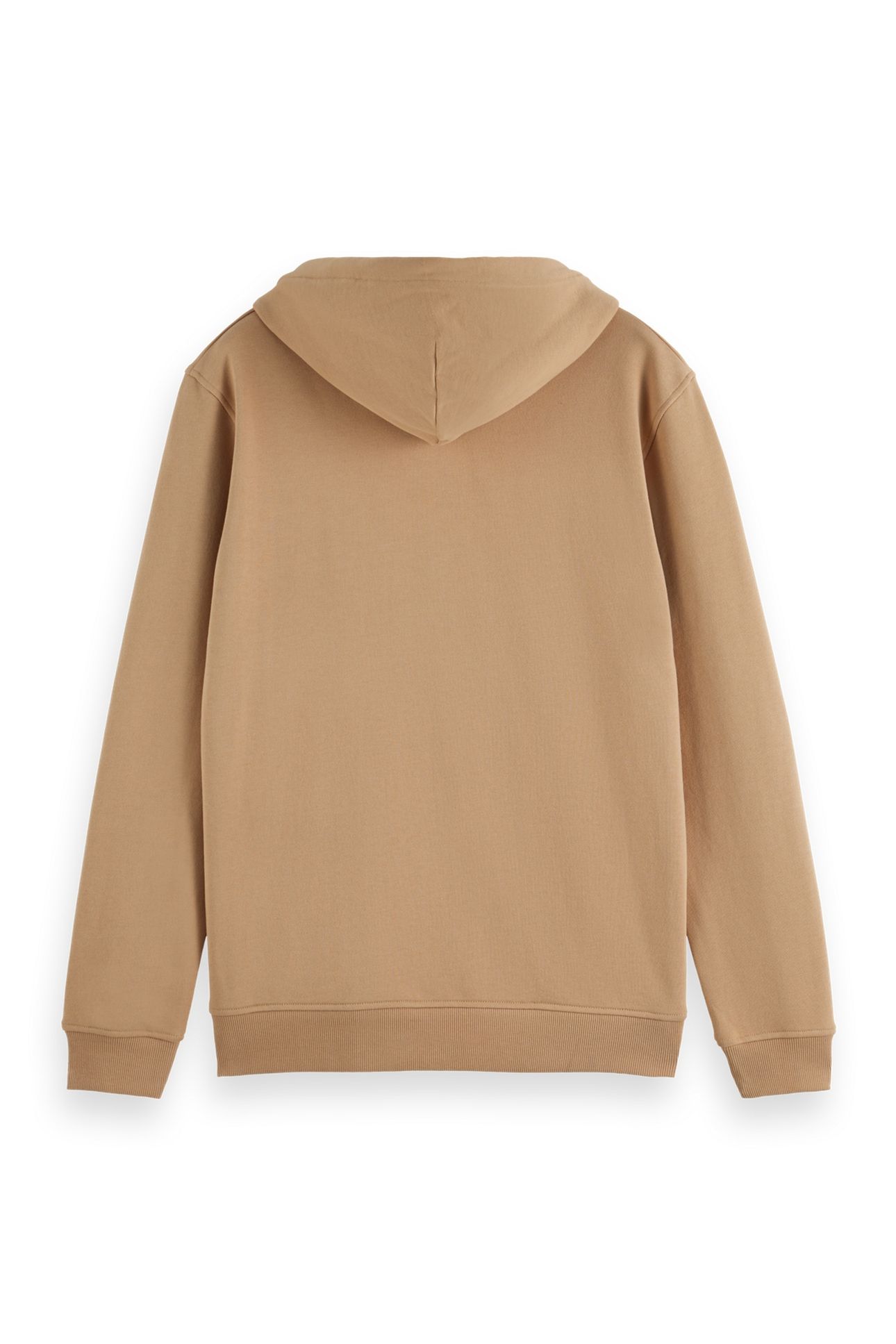 REGULAR-FIT LOGO BADGE HOODIE TANNIN 2