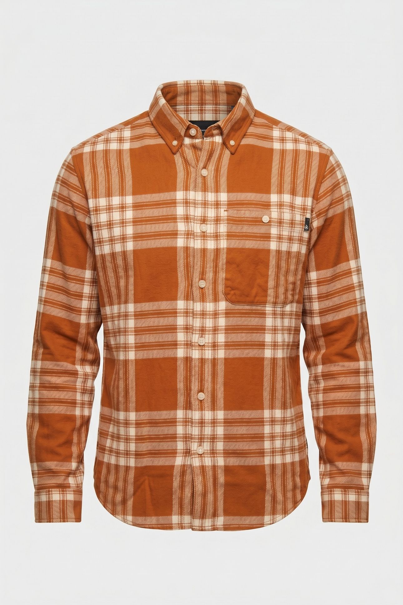 MIDWEIGHT FLANNEL CHECK SHIRT LEATHER BRWN YD 3