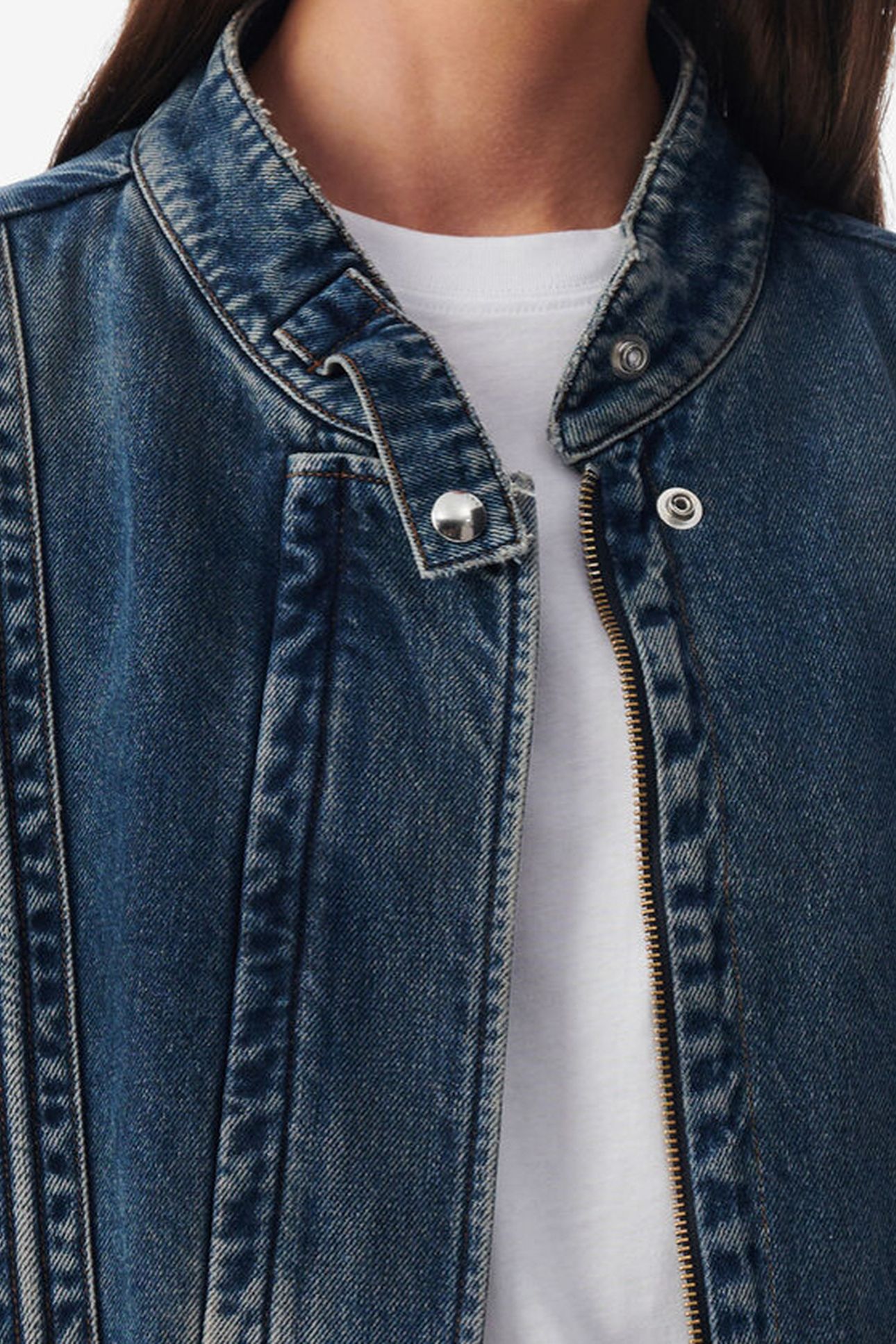 ODILAE JACKET AUTHENTIC BLUE DENIM 5