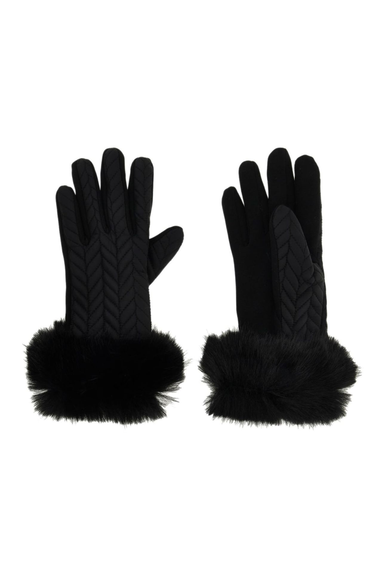 IRIEL STITCHED GLOVE JET BLACK A996 4