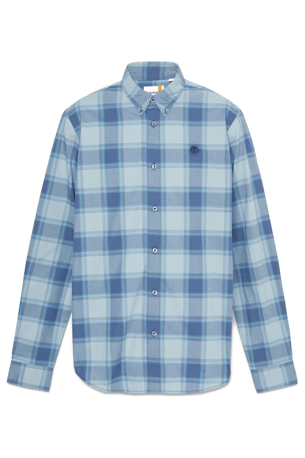 POPLIN CHECK SHIRT DARK DENIM YD 3