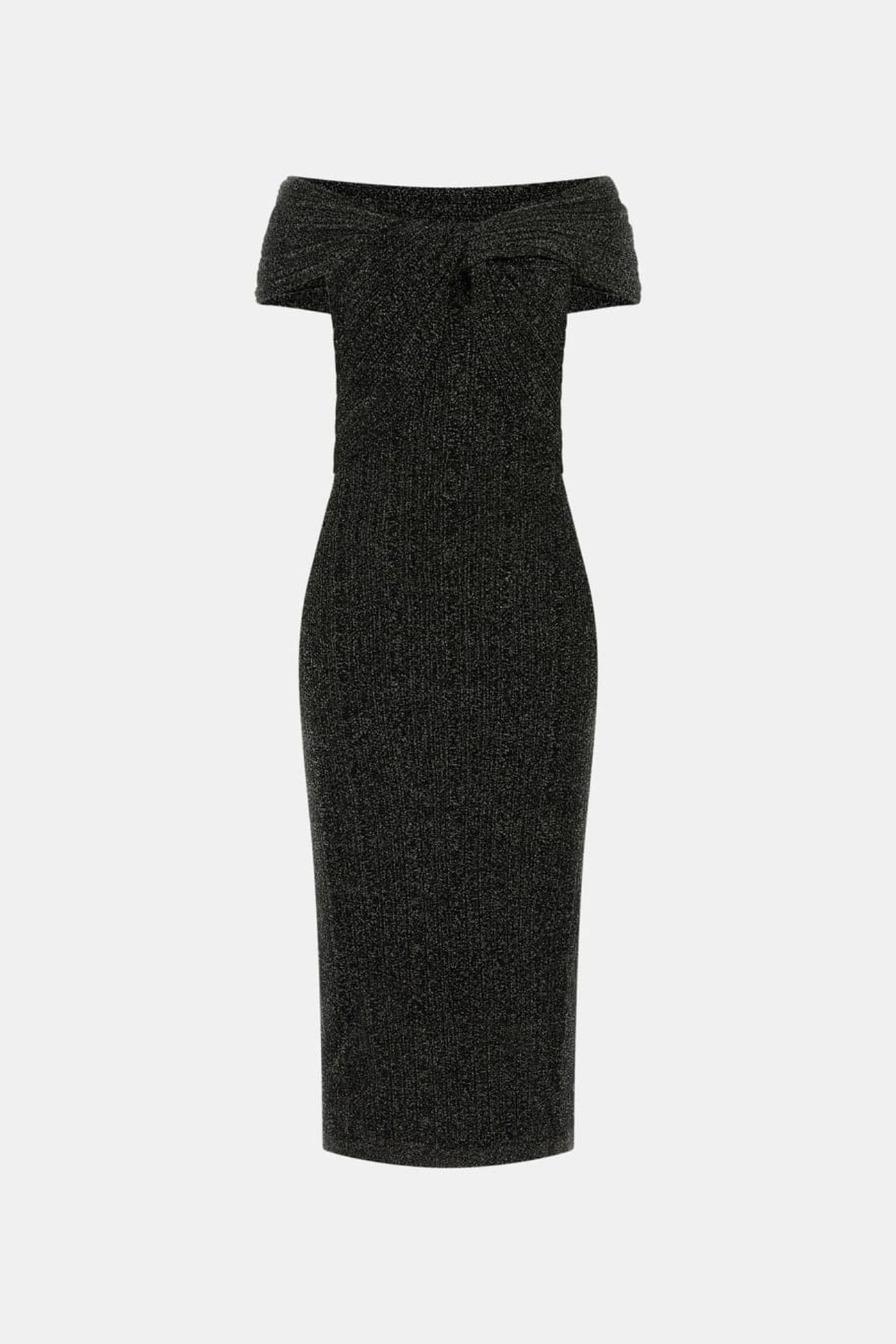 GIA RIBBED SWTR DRES BLACK LUREX BLACK 4