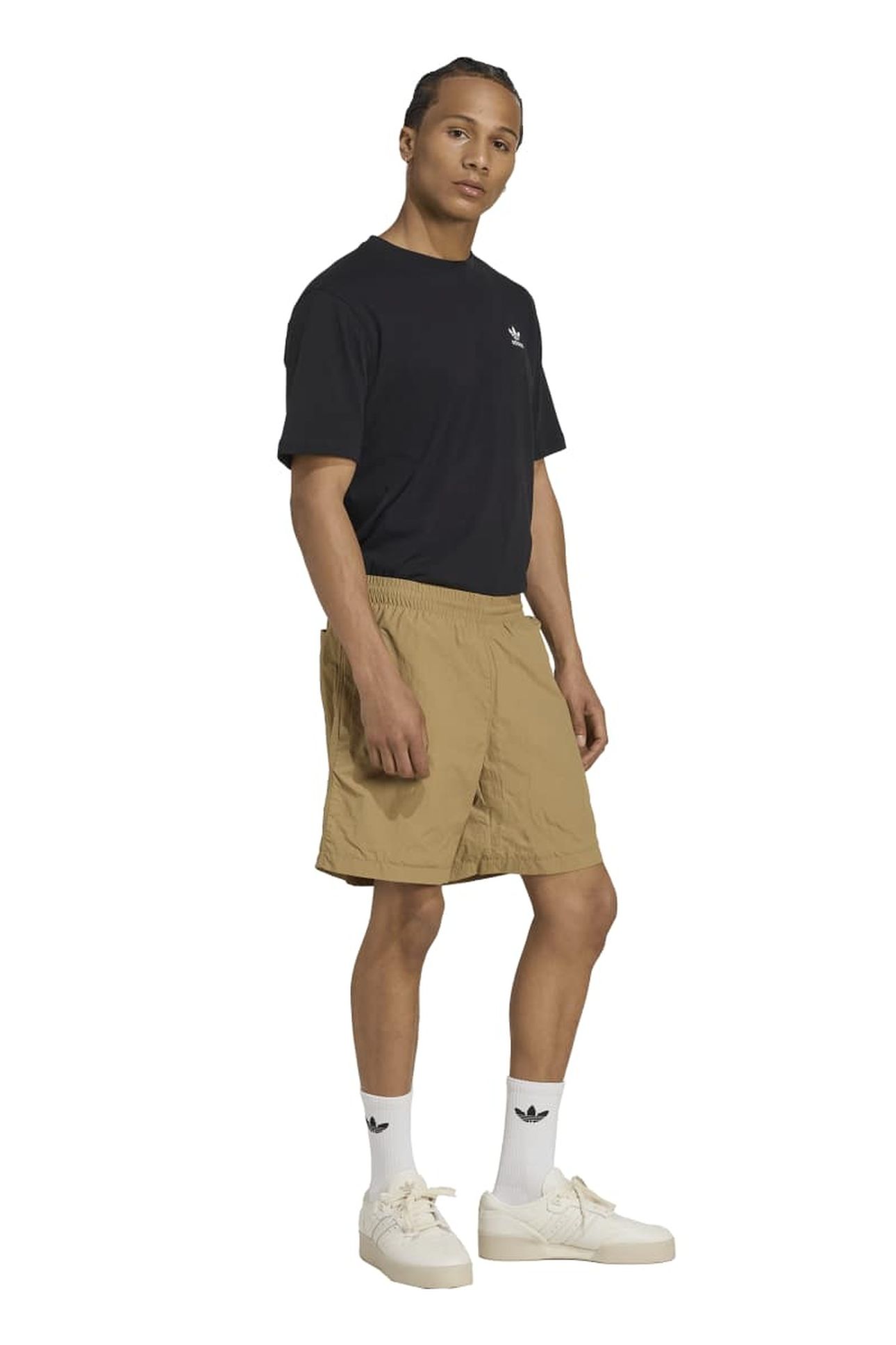 UNISEX ORIGINALS TREFOIL ESSENTIALS WOVEN SHORTS CARDBOARD 3