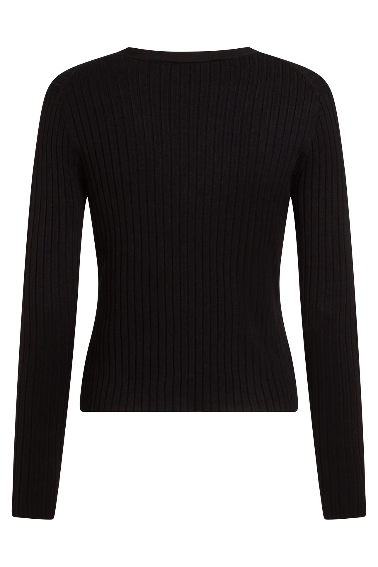 K BUTTON KNIT CARDIGAN BLACK 3