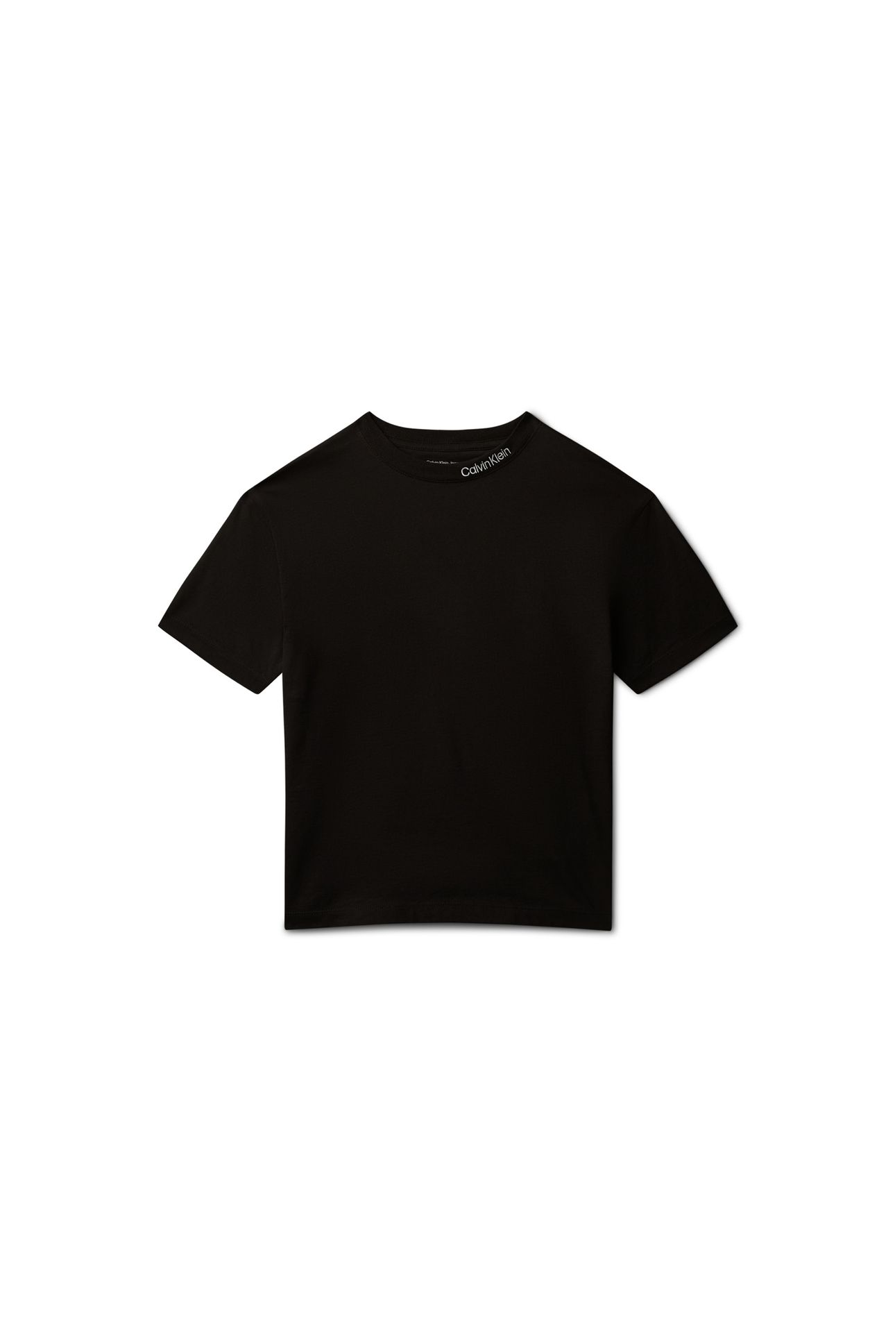 UNISEX LOGO EMBROIDERY SS T-SHIRT BLACK 4