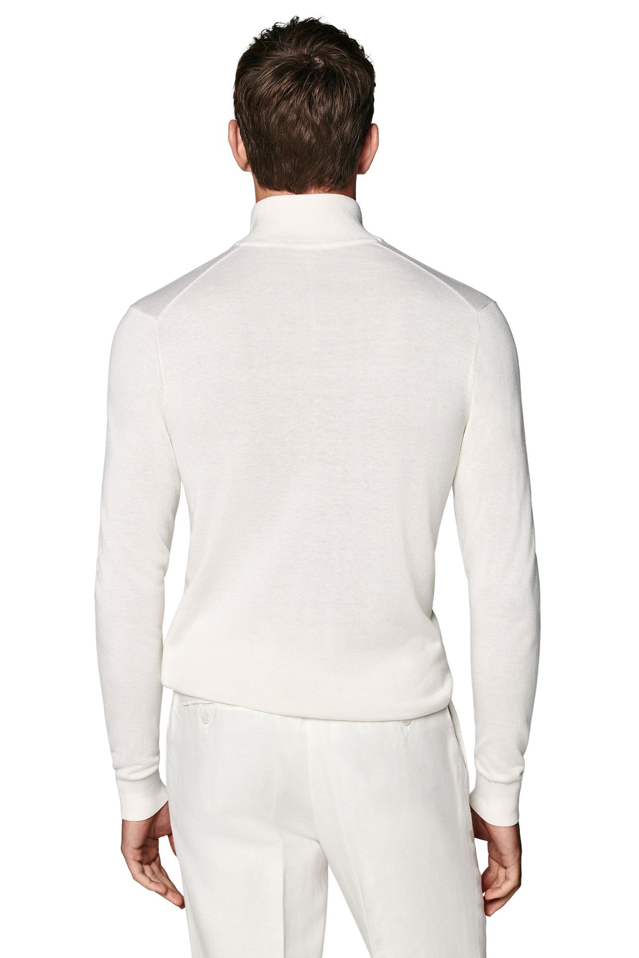 HALF ZIP OFF WHITE CARDIGANS OFF-WHITE 3