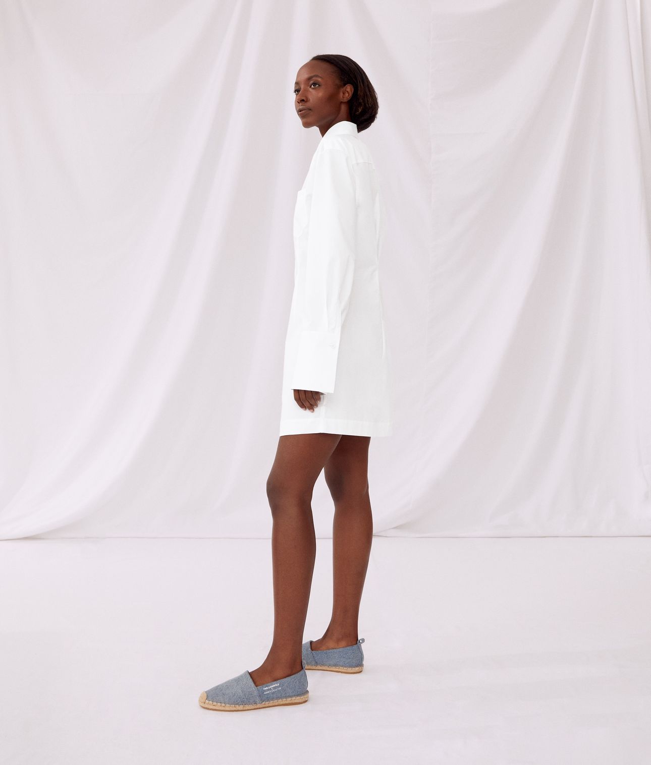 KLXAV POPLIN SHIRTDRESS WHITE 5