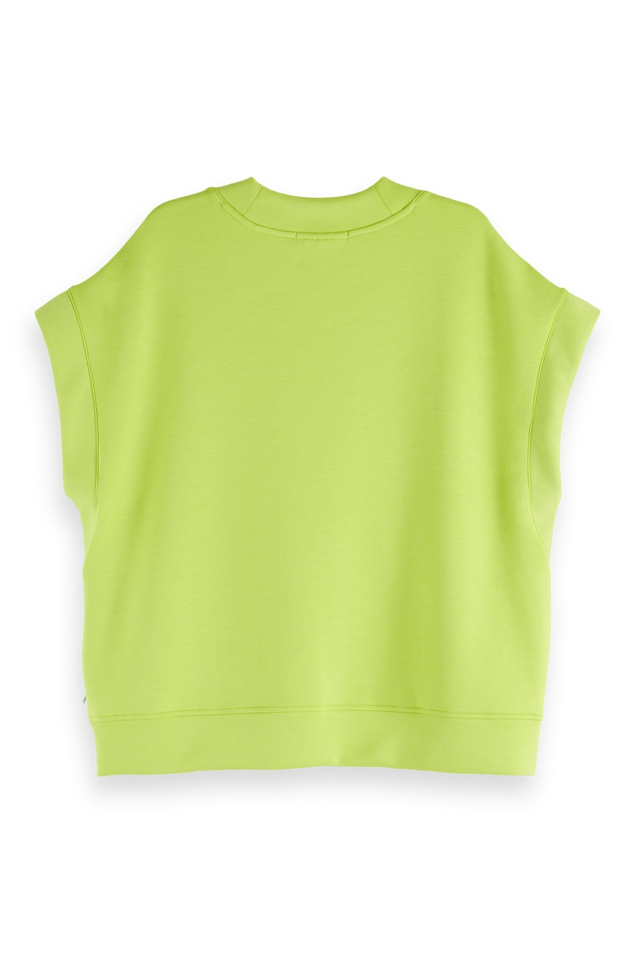 V-NECK SLEEVELESS MODAL SWEATSHIRT GREEN GLOW 5