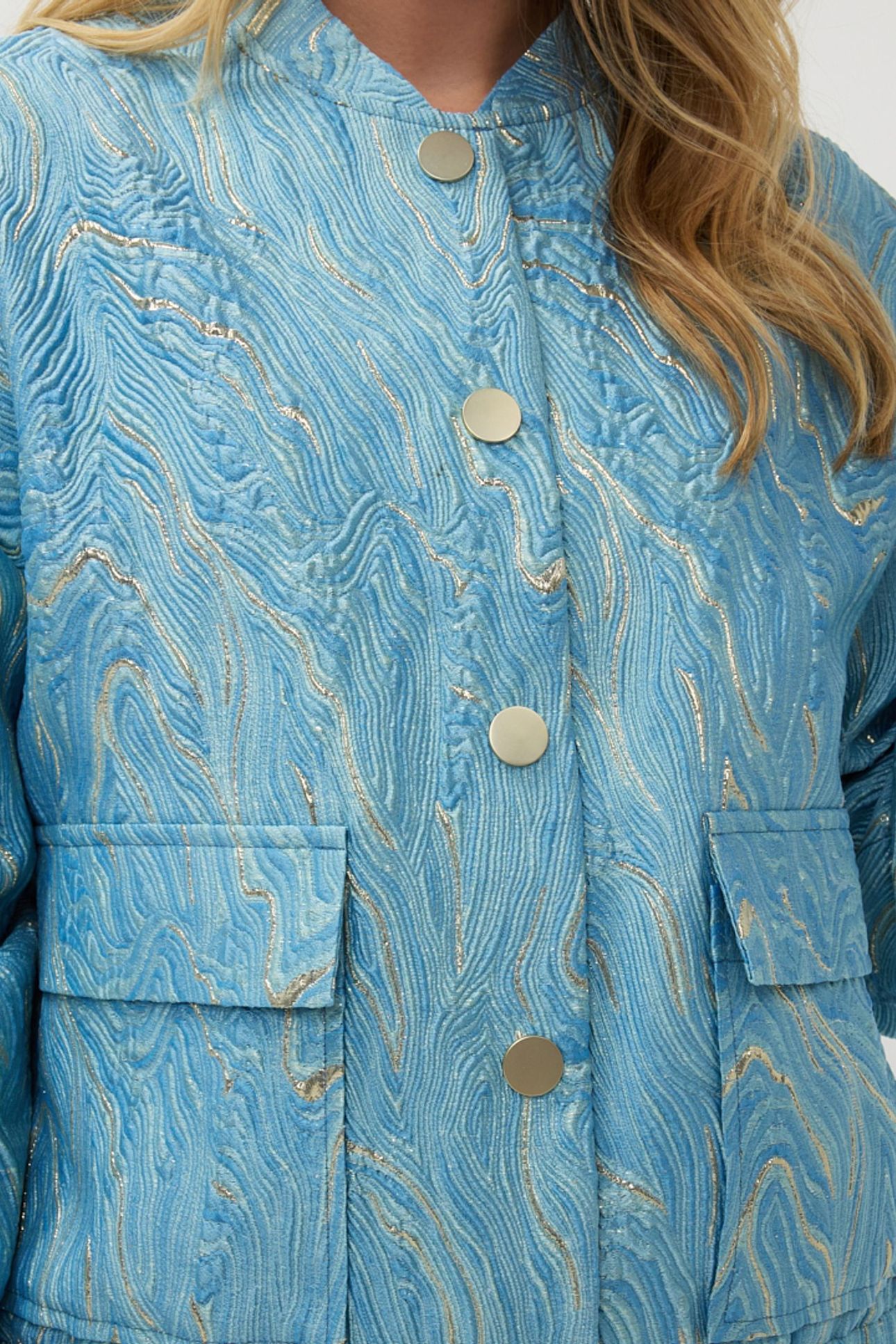 JACKET BOMBER JACQUARD BLUE 9