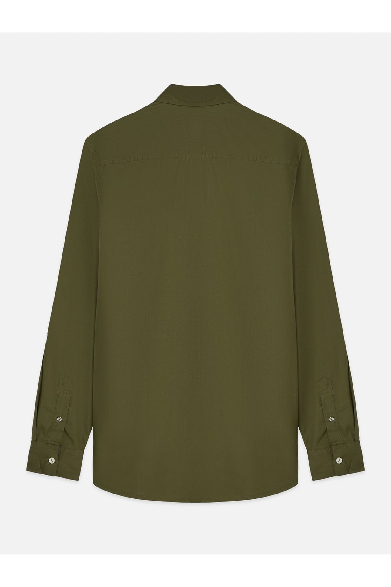 COTTON POPLIN REGULAR-FIT SHIRT OLIVE NIGHT 5