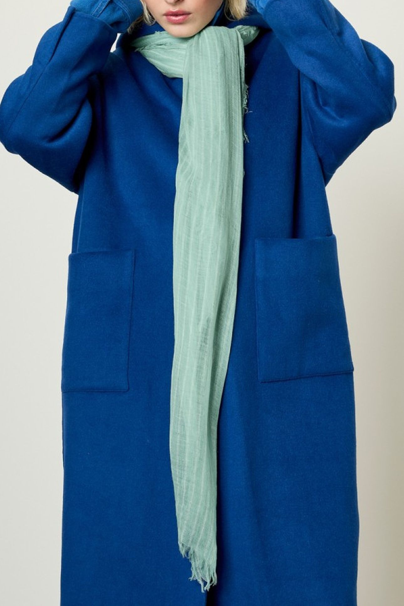MONYDAY SCARF RAYURES VERT D EAU 1