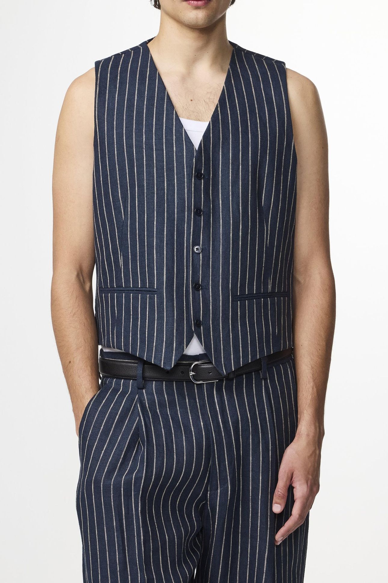 KARLO VEST 1455 HYBRID/BLAZER NAVY STRIPE 1