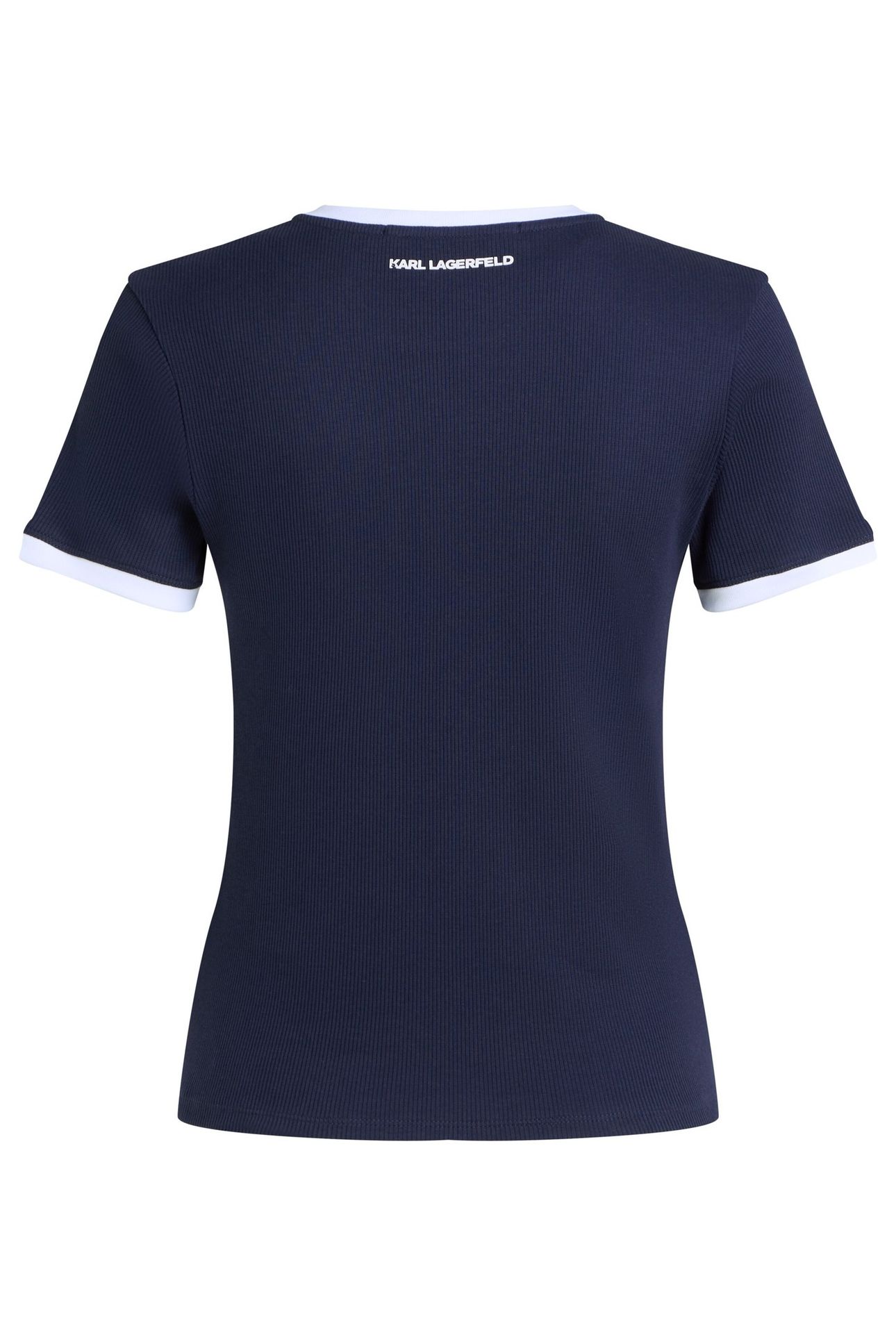 IKON PATCH SLIM FIT RIB TSHIRT EVENING BLUE 6