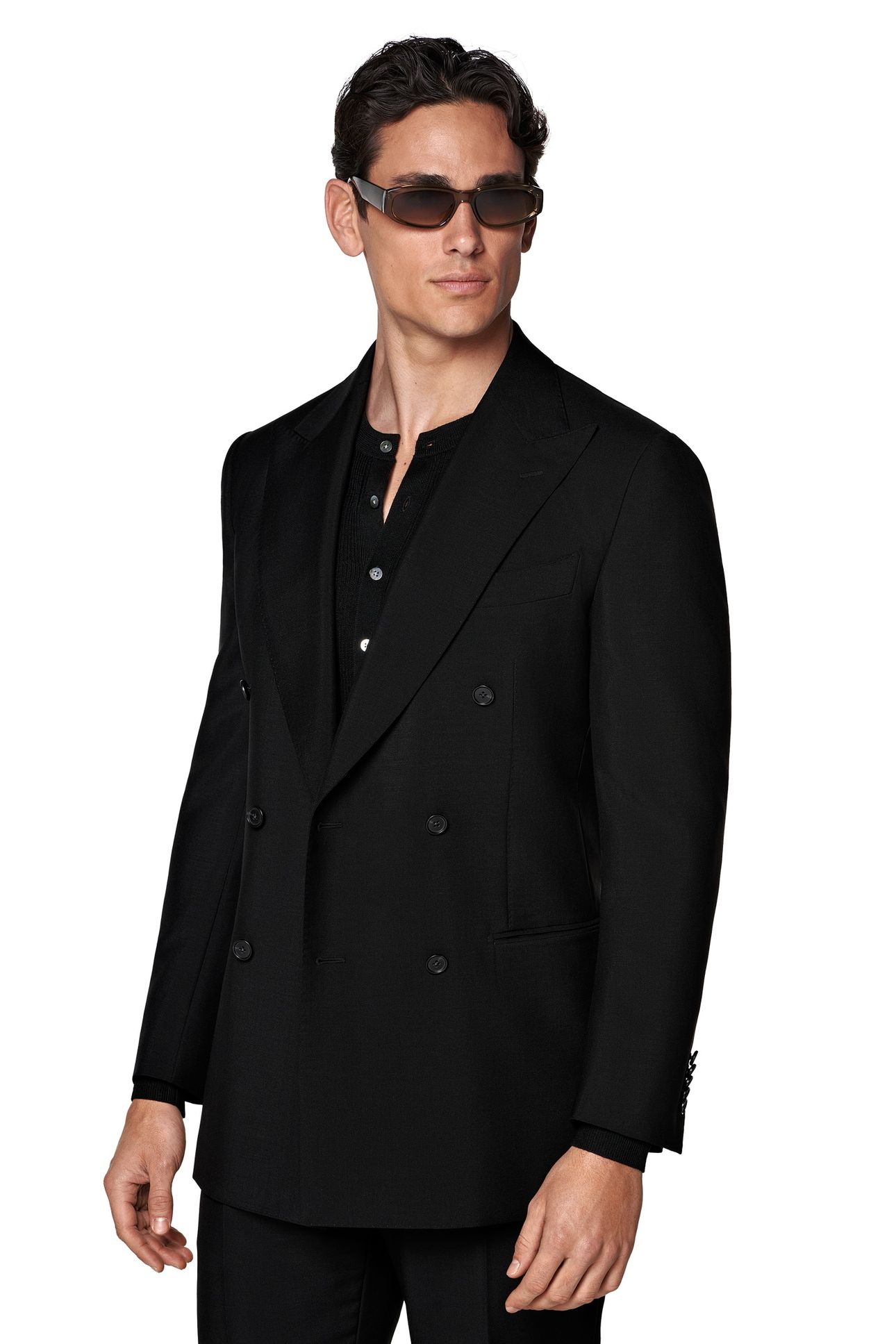 MILANO WOOL MOHAIR NESTED SUITS BLACK 2