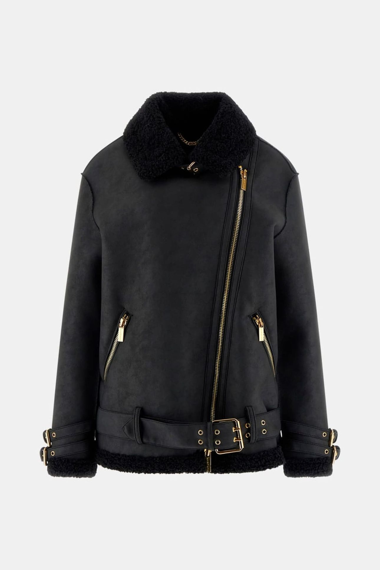 CHERYL SHEARLING JAC JET BLACK A996 1