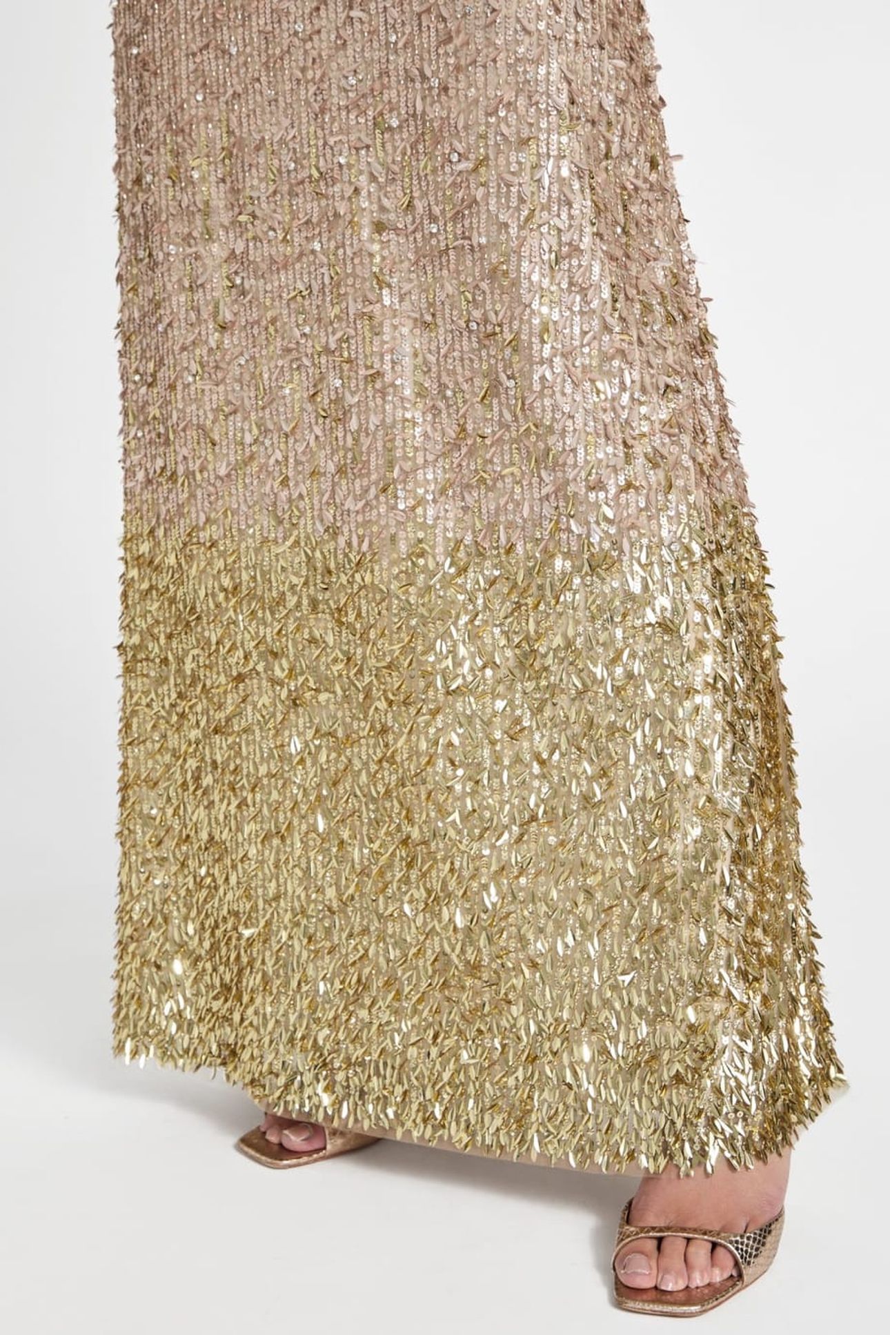 MARILYN LONG DRESS REAL GOLD 9