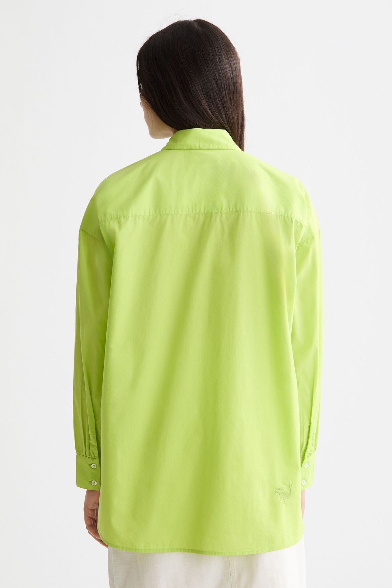 EMBROIDERED GIRLFRIEND SHIRT GREEN GLOW 5