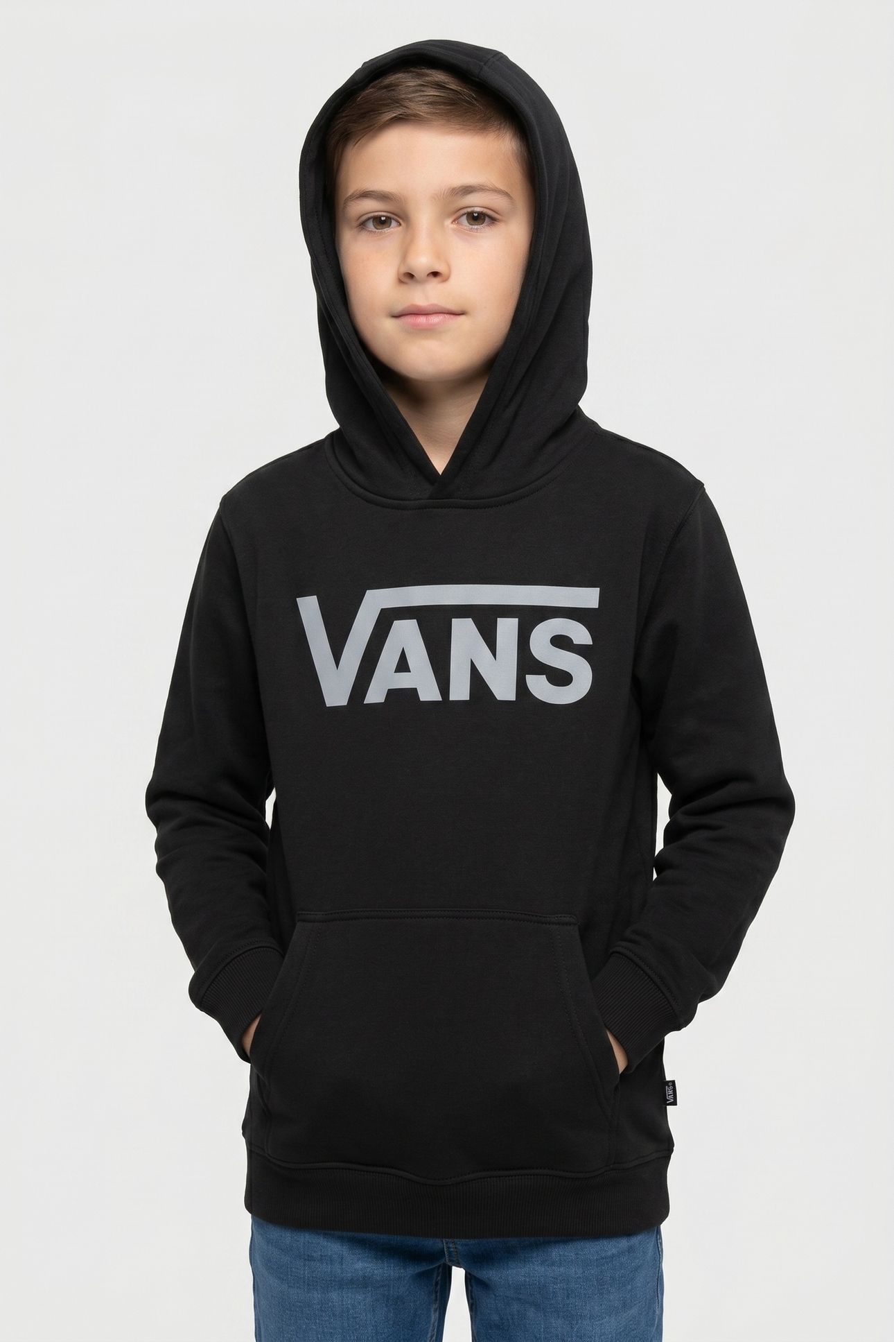 BOYS CLASSIC VANS PO-B BLACK 2 1