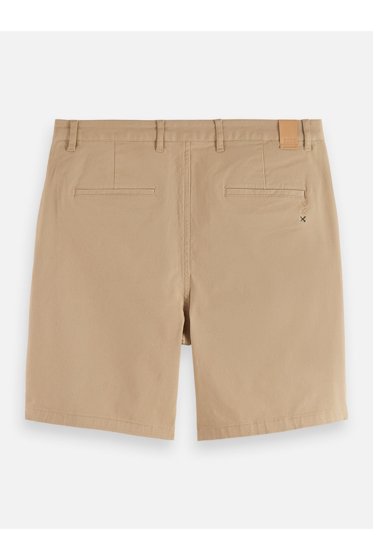 STUART COTTON-BLEND TWILL REGULAR-FIT SHORT SAND 5