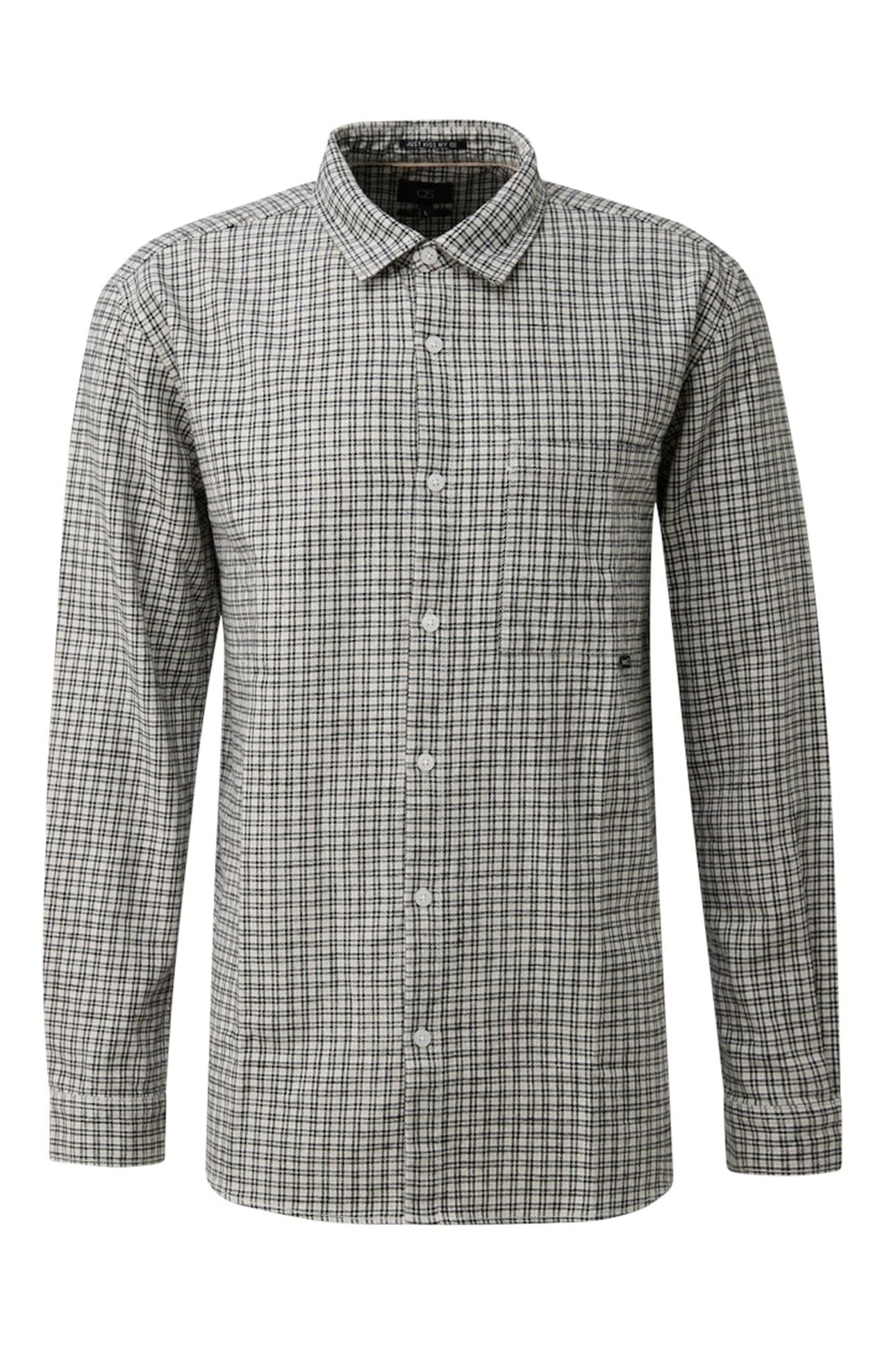 S.OLIVER-QS SHIRTS GREY/BLACK 8