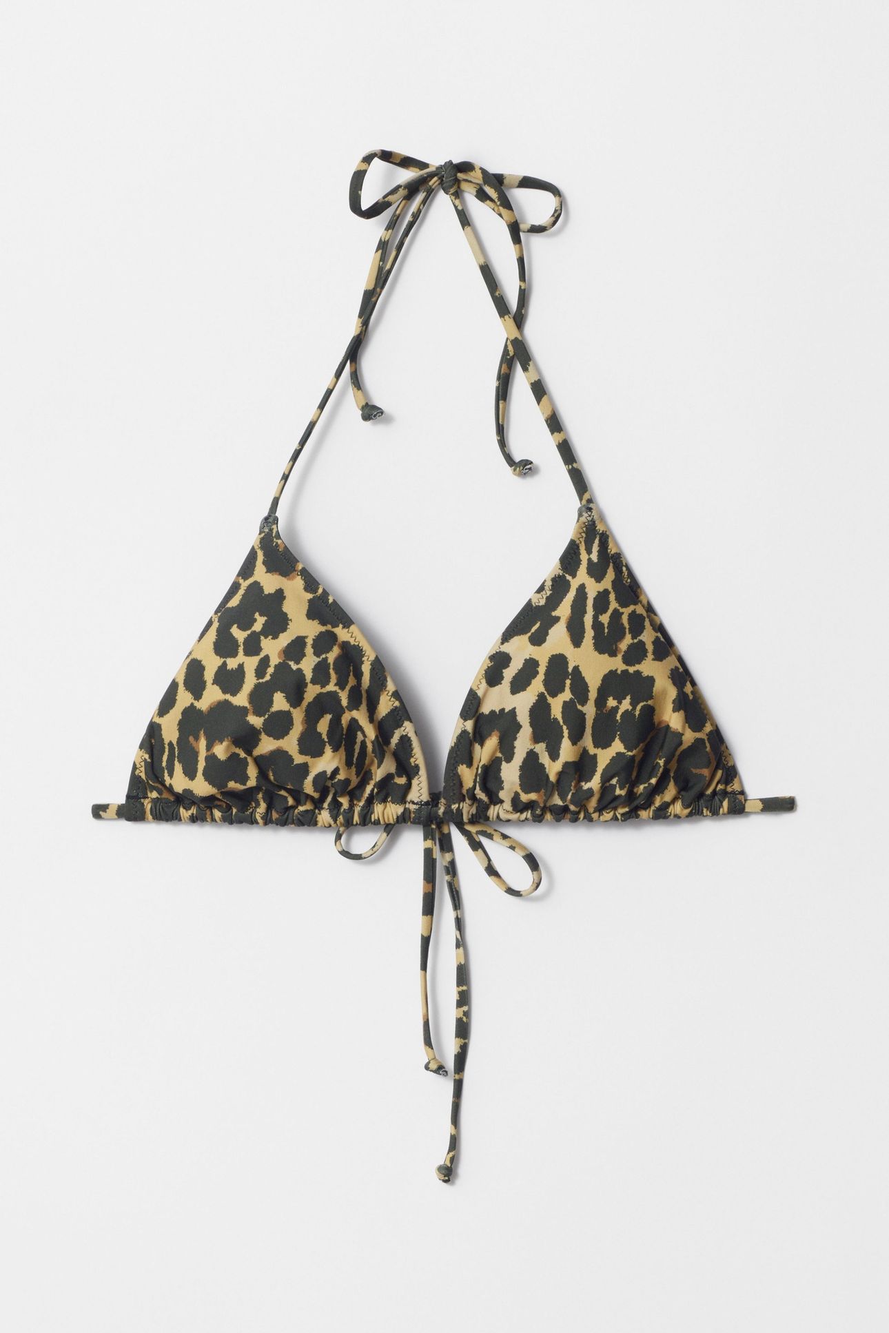 ISA TRIANGLE BIKINI TOP BEIGE 2