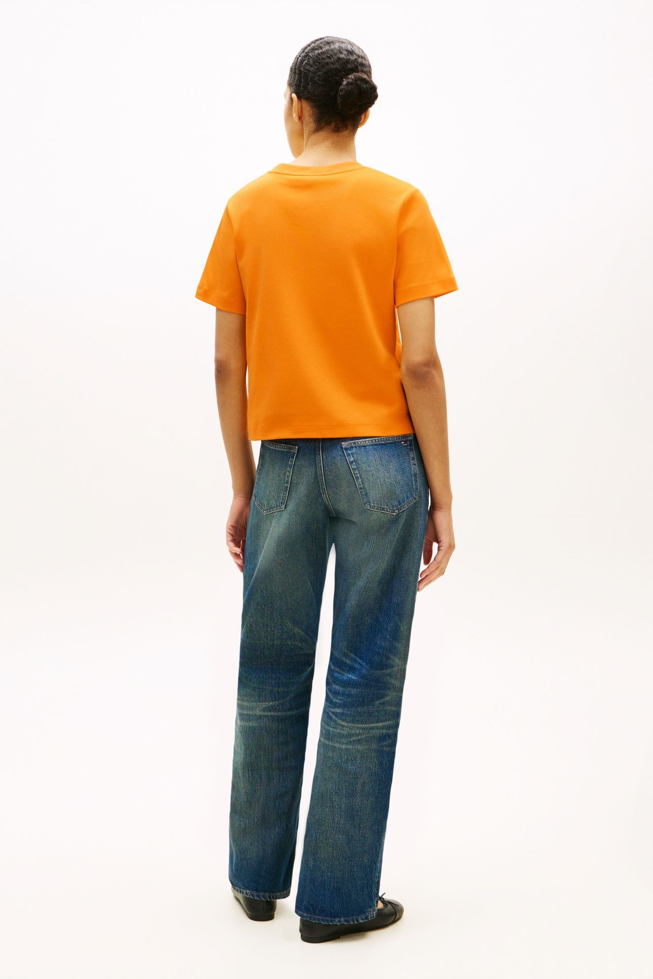 BOXY INTERLOCK SS T-SHIRT ORANGE FLASH 3