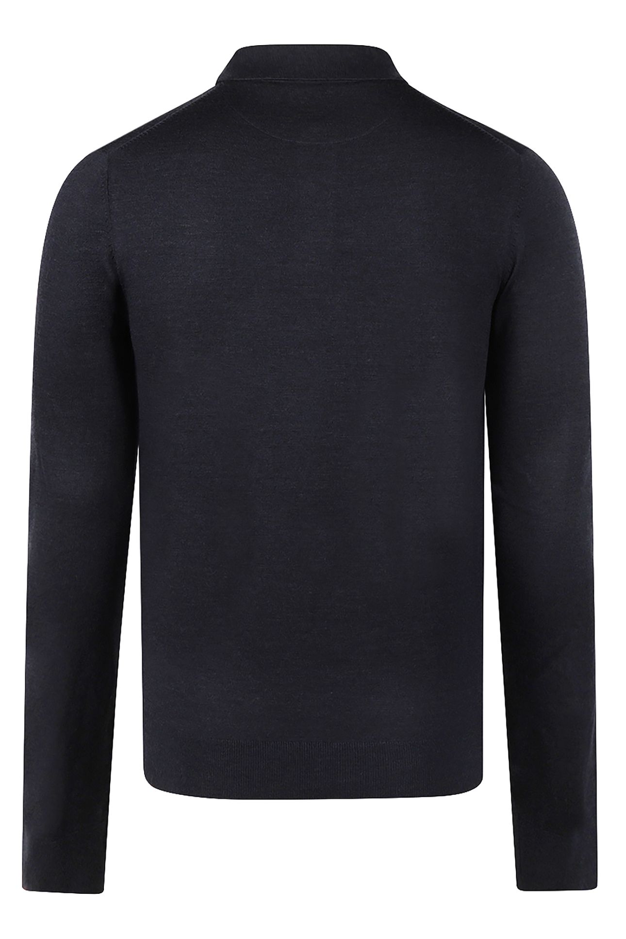 FINE MERINO POLO NAVY 2